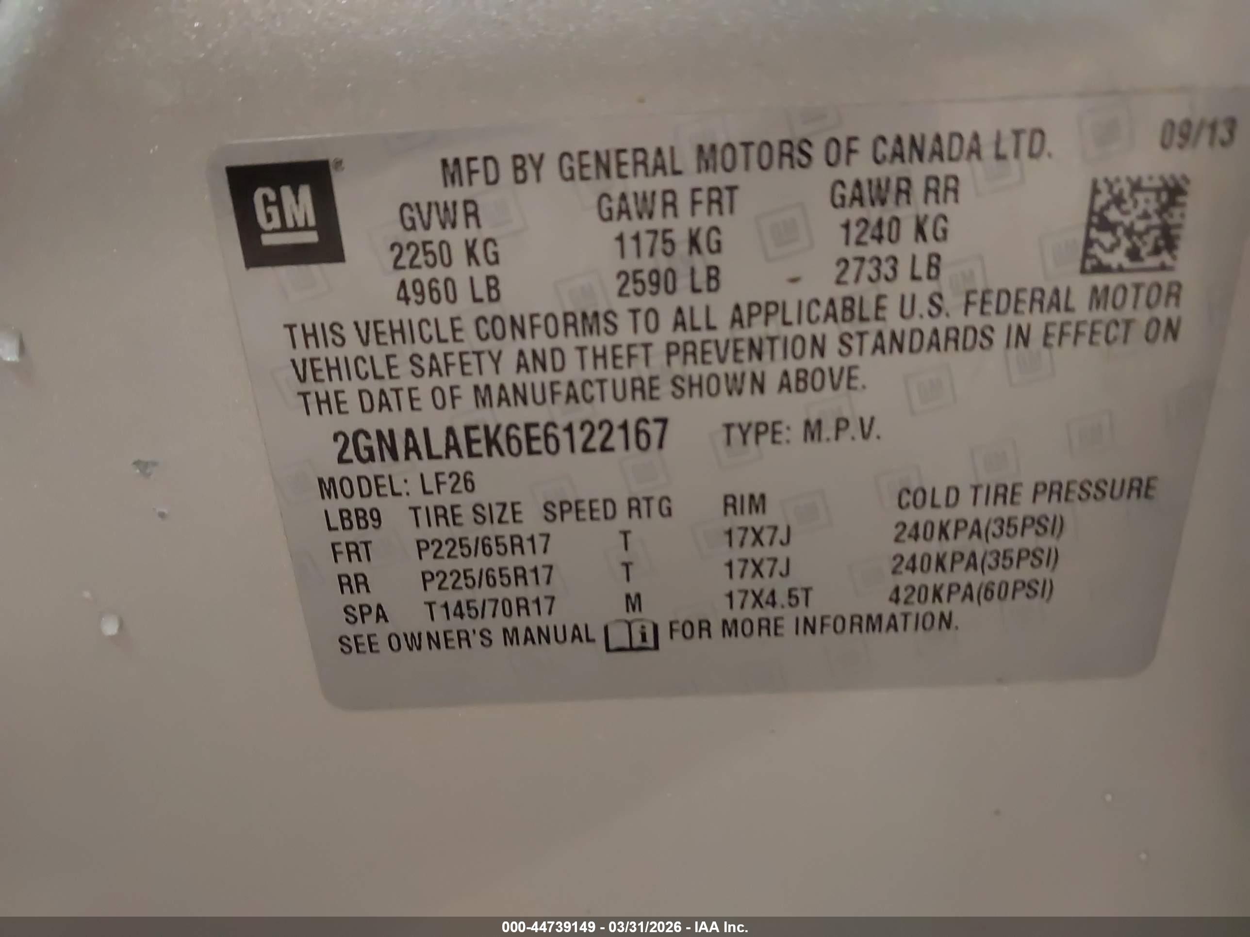 CHEVROLET EQUINOX image 9