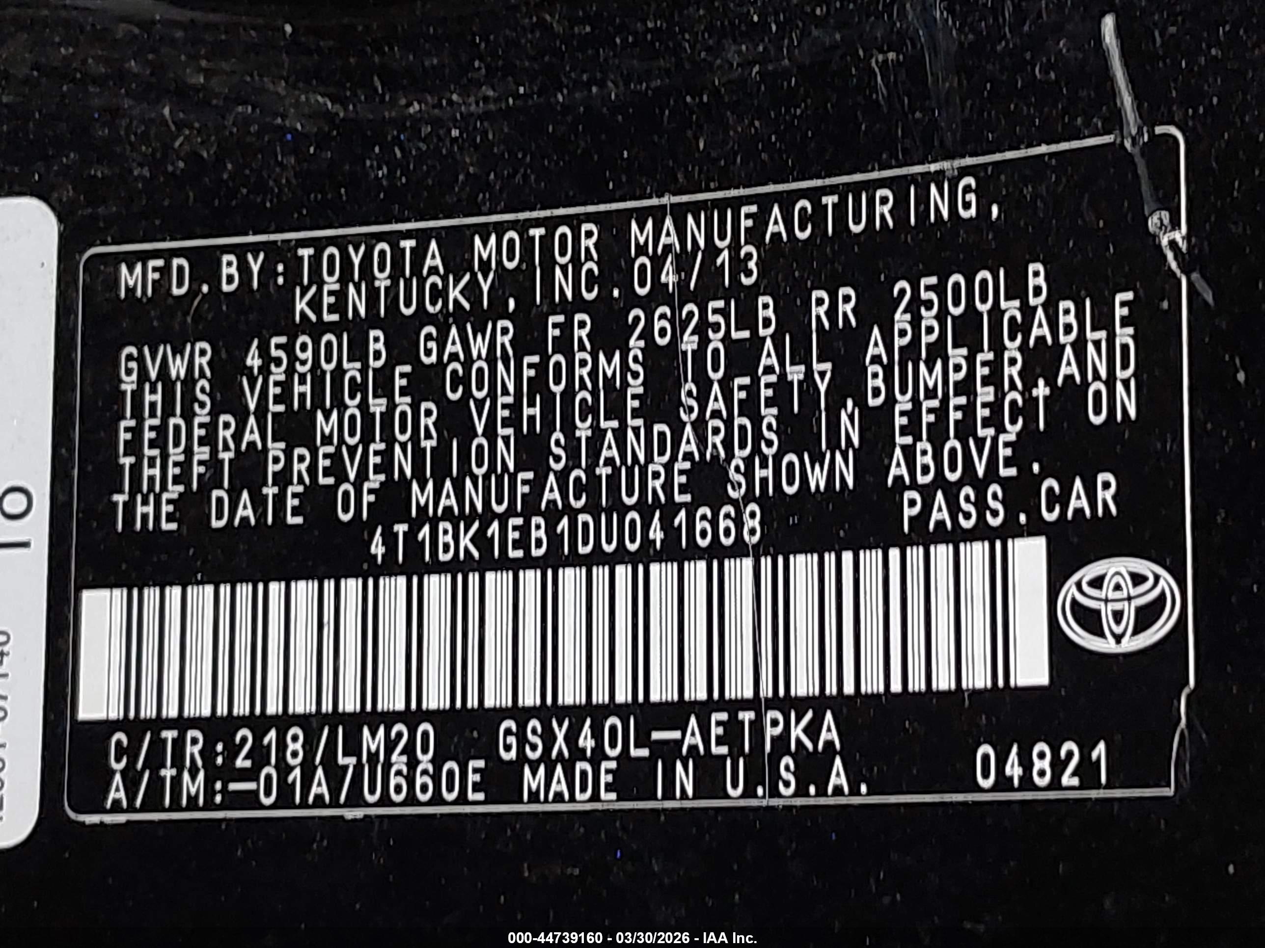 TOYOTA AVALON image 9