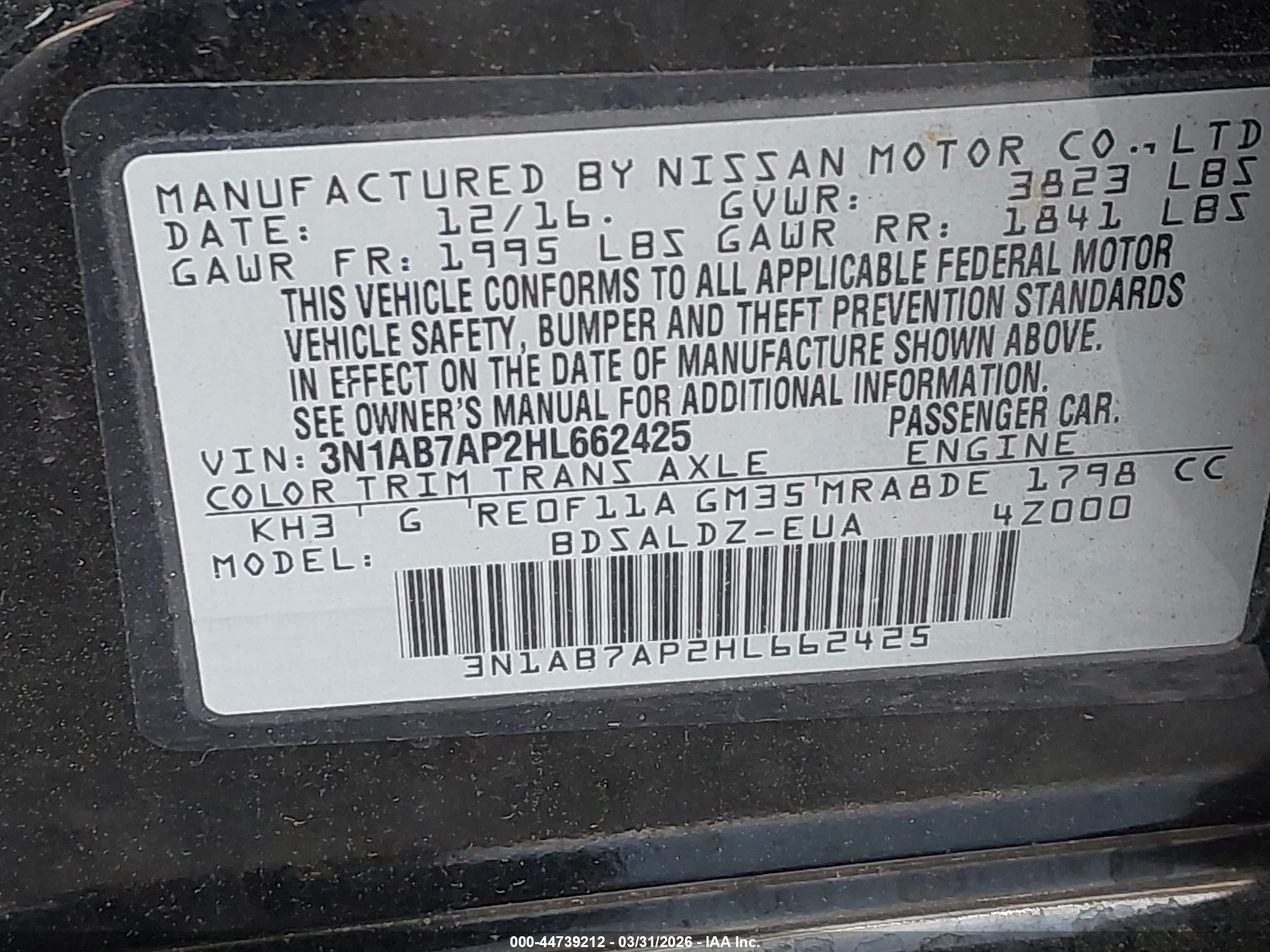 NISSAN SENTRA image 9
