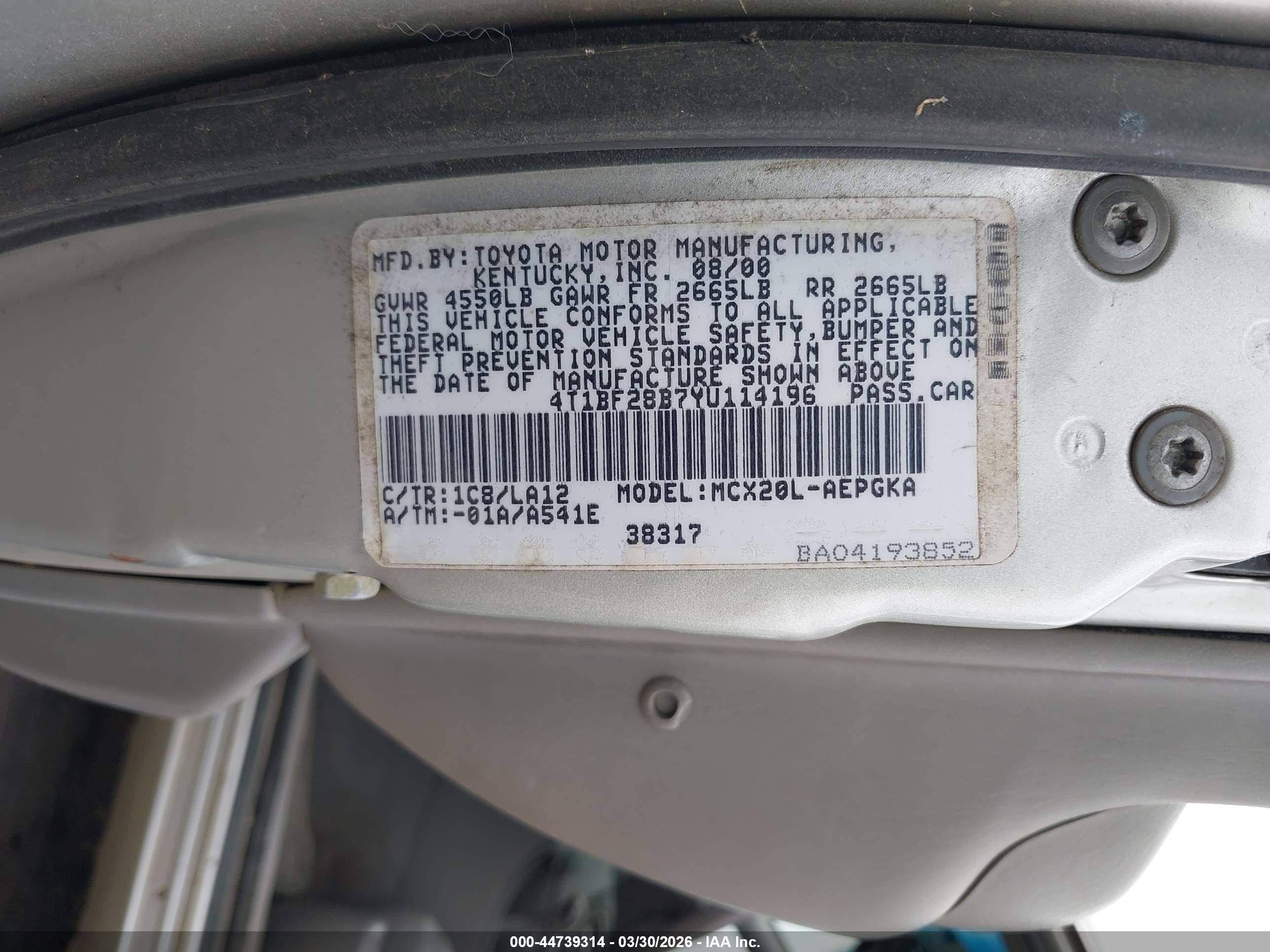 TOYOTA AVALON image 9