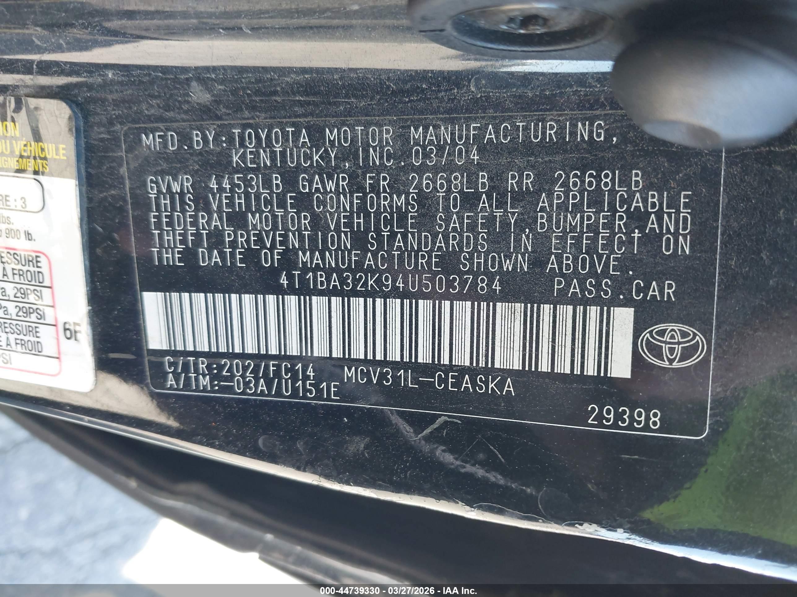TOYOTA CAMRY image 9
