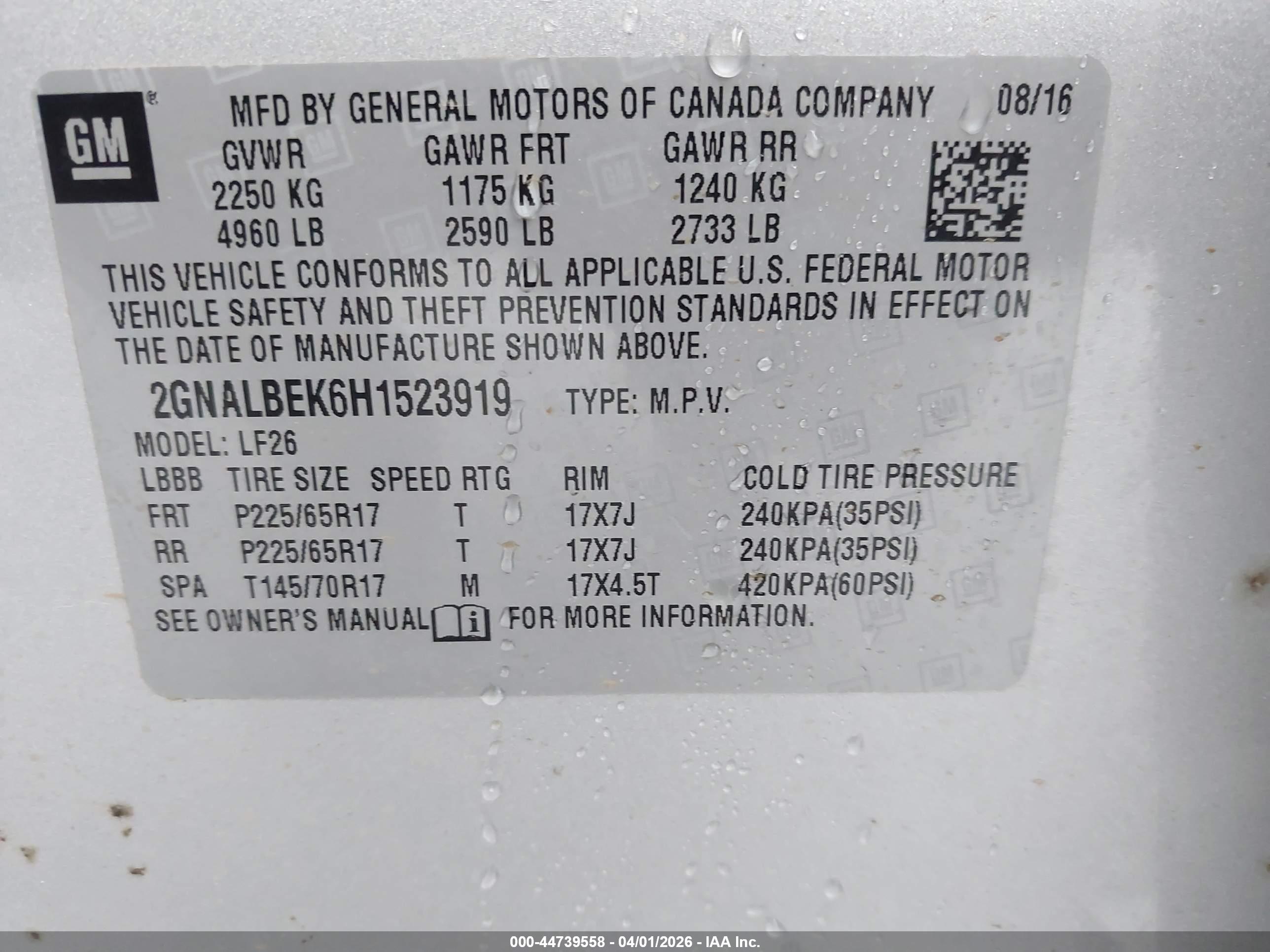 CHEVROLET EQUINOX image 9