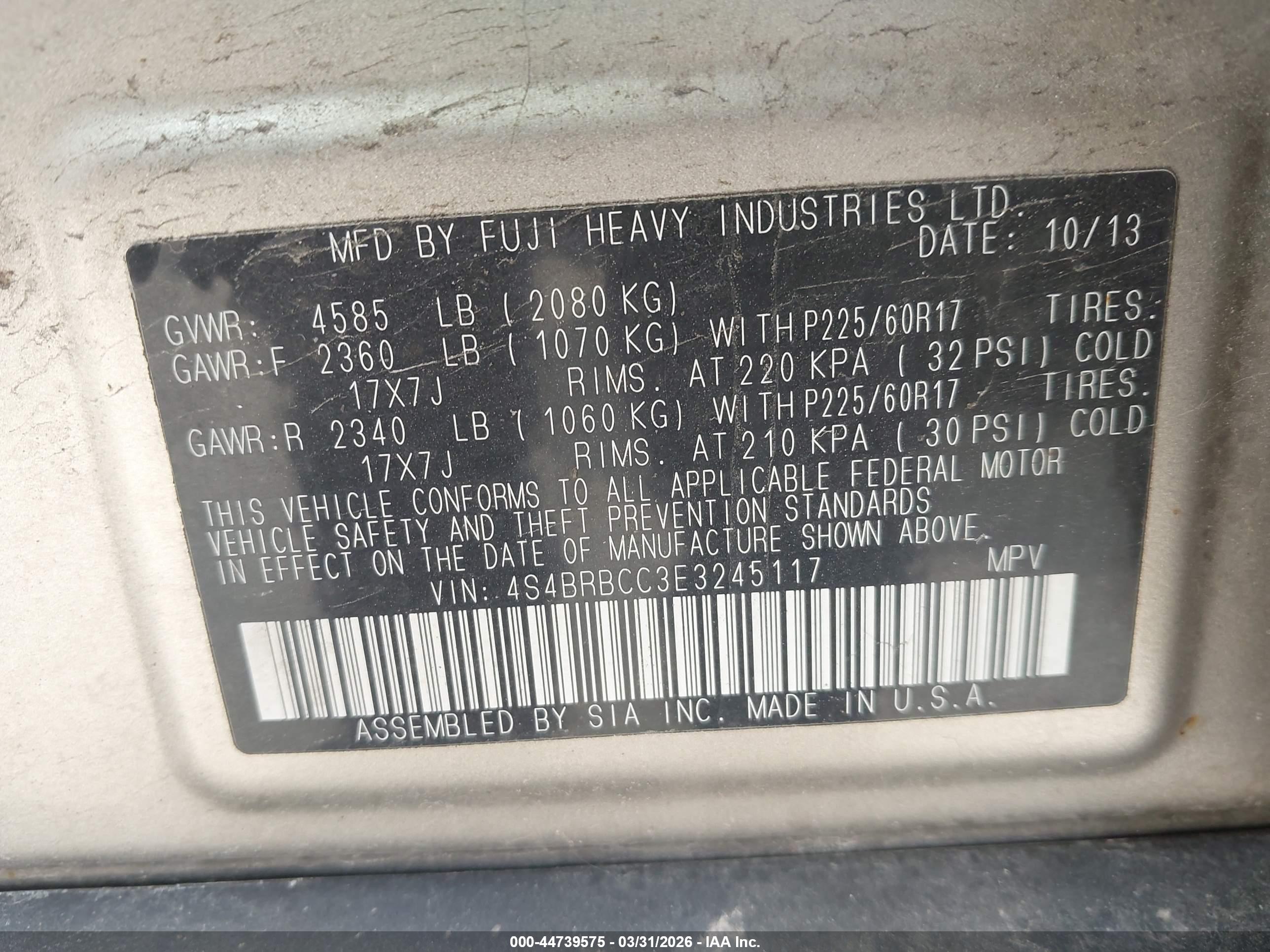 SUBARU OUTBACK image 9