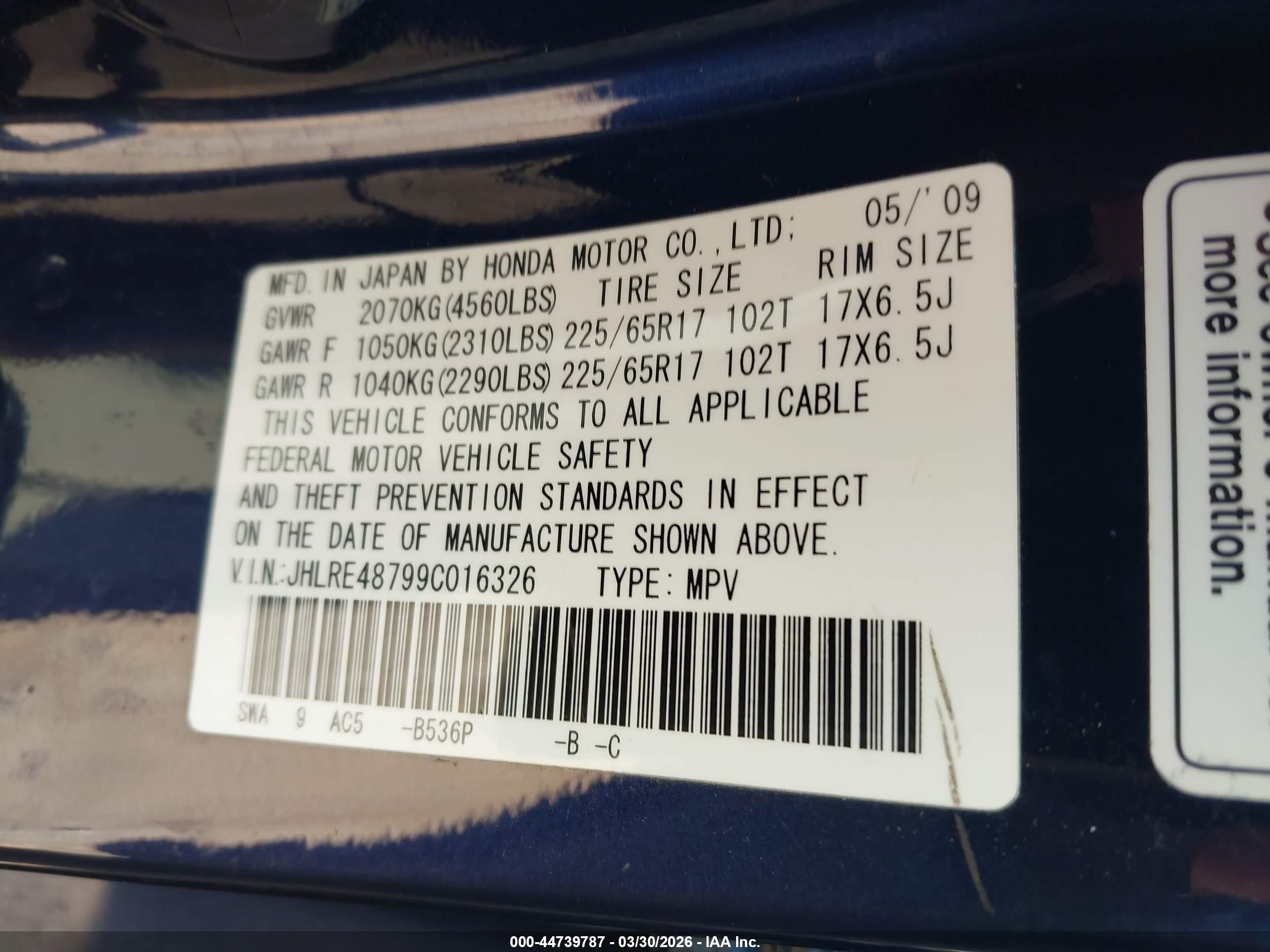 HONDA CR-V image 9