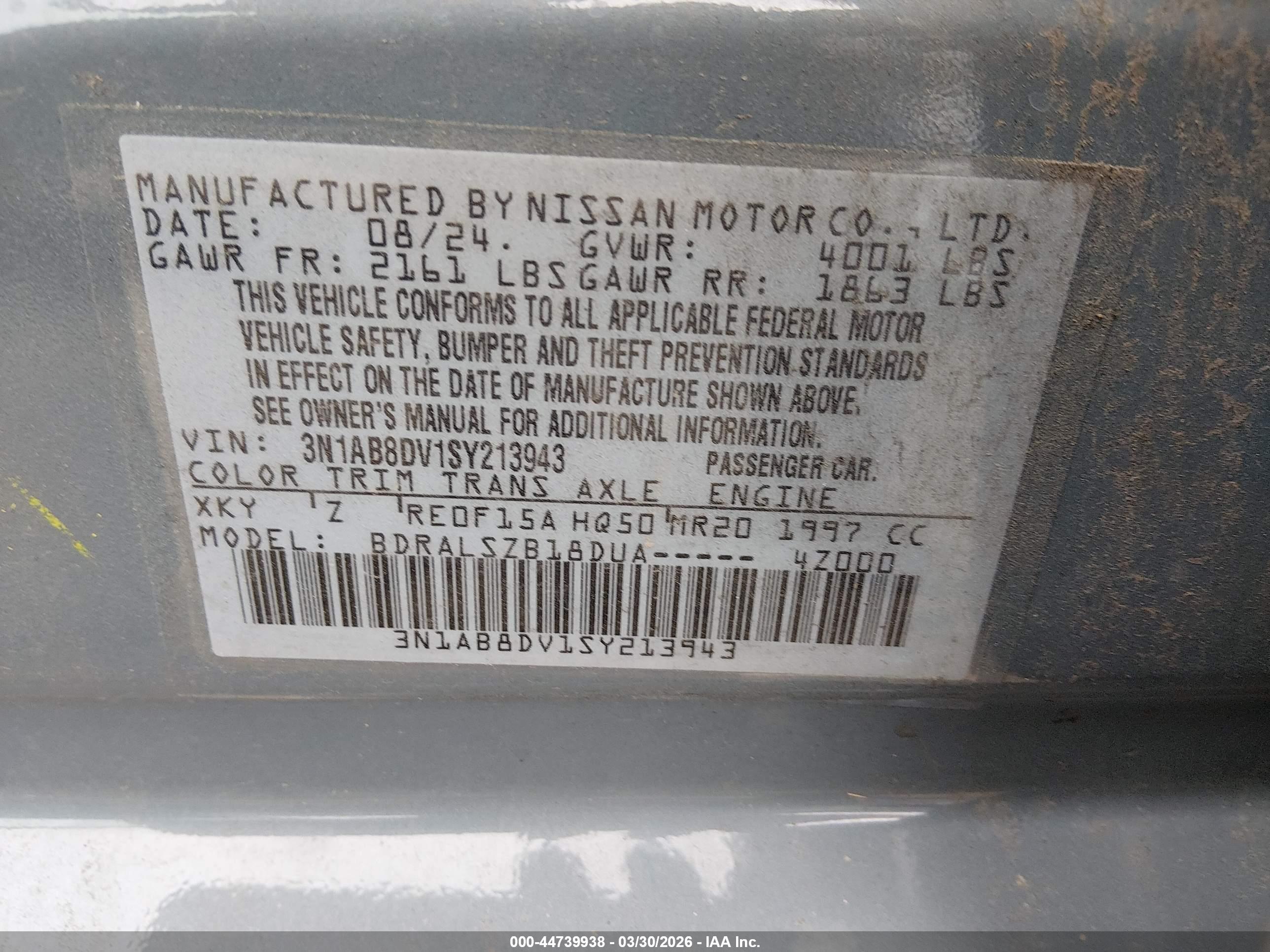 NISSAN SENTRA image 9