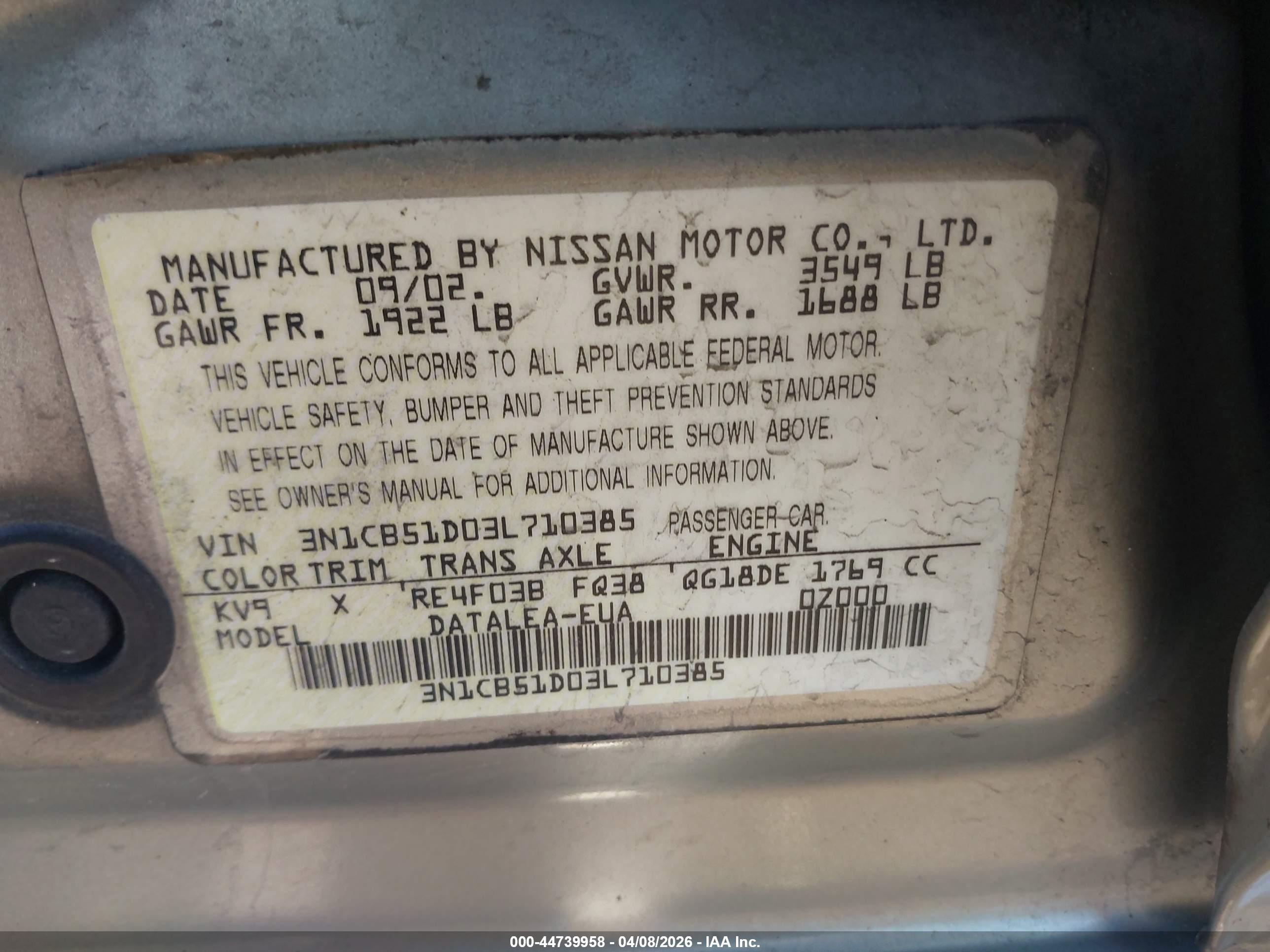NISSAN SENTRA image 9