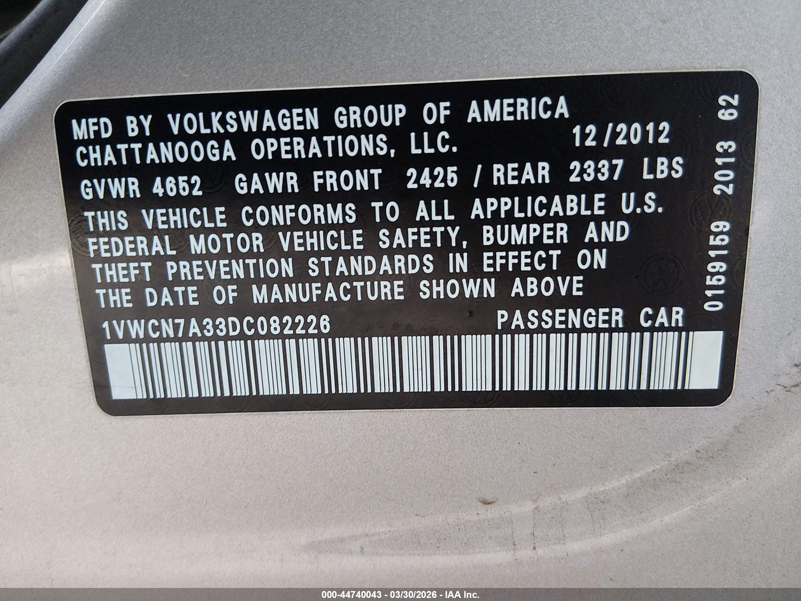 VOLKSWAGEN PASSAT image 9
