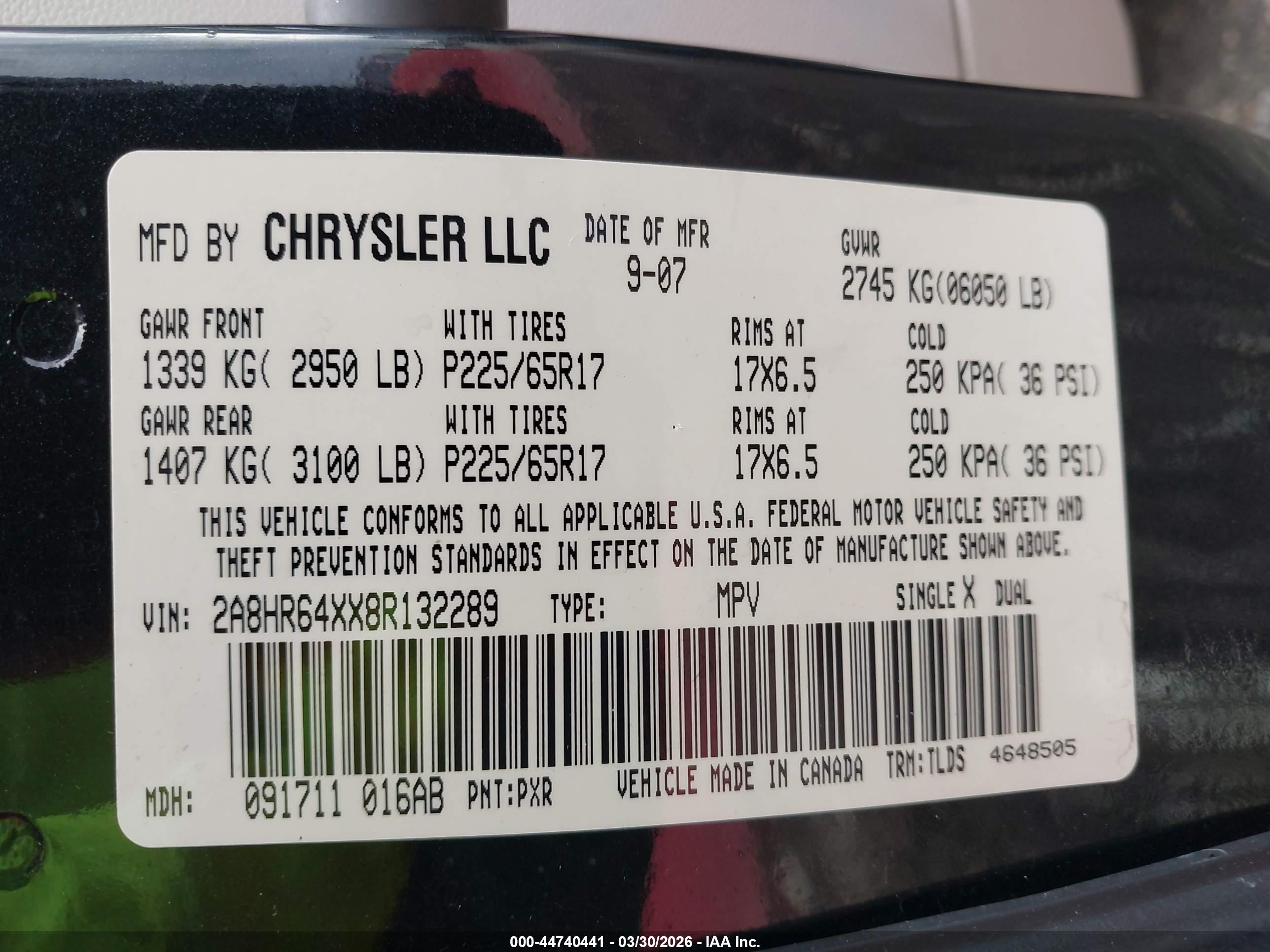 CHRYSLER TOWN image 9