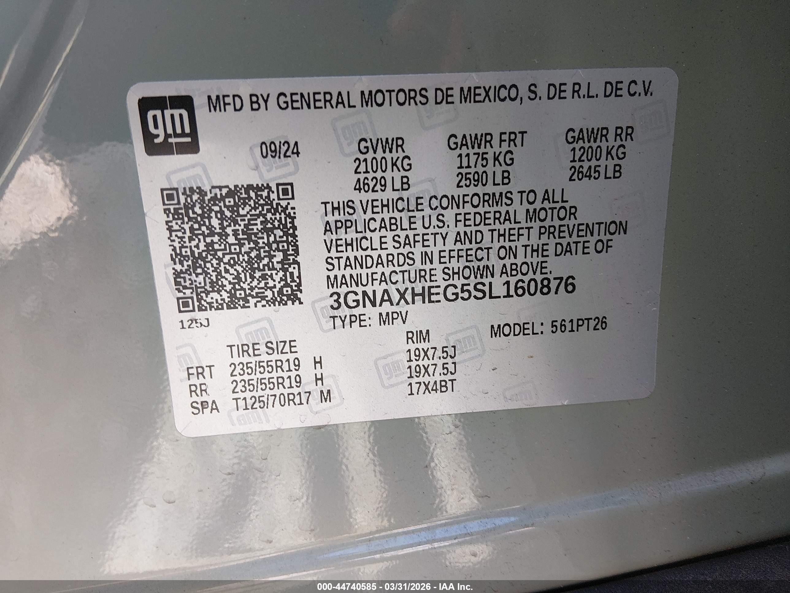 CHEVROLET EQUINOX image 9