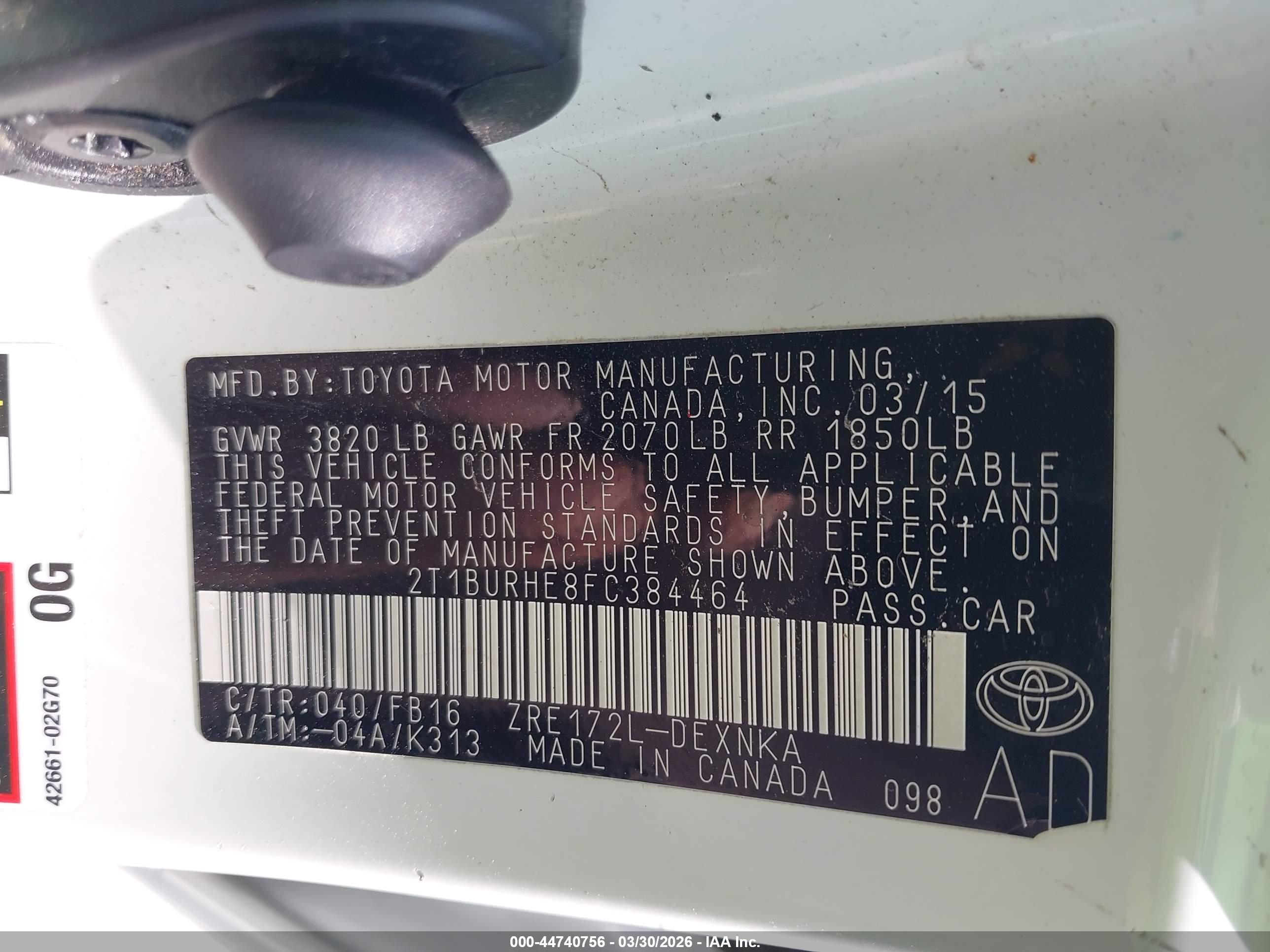 TOYOTA COROLLA image 9