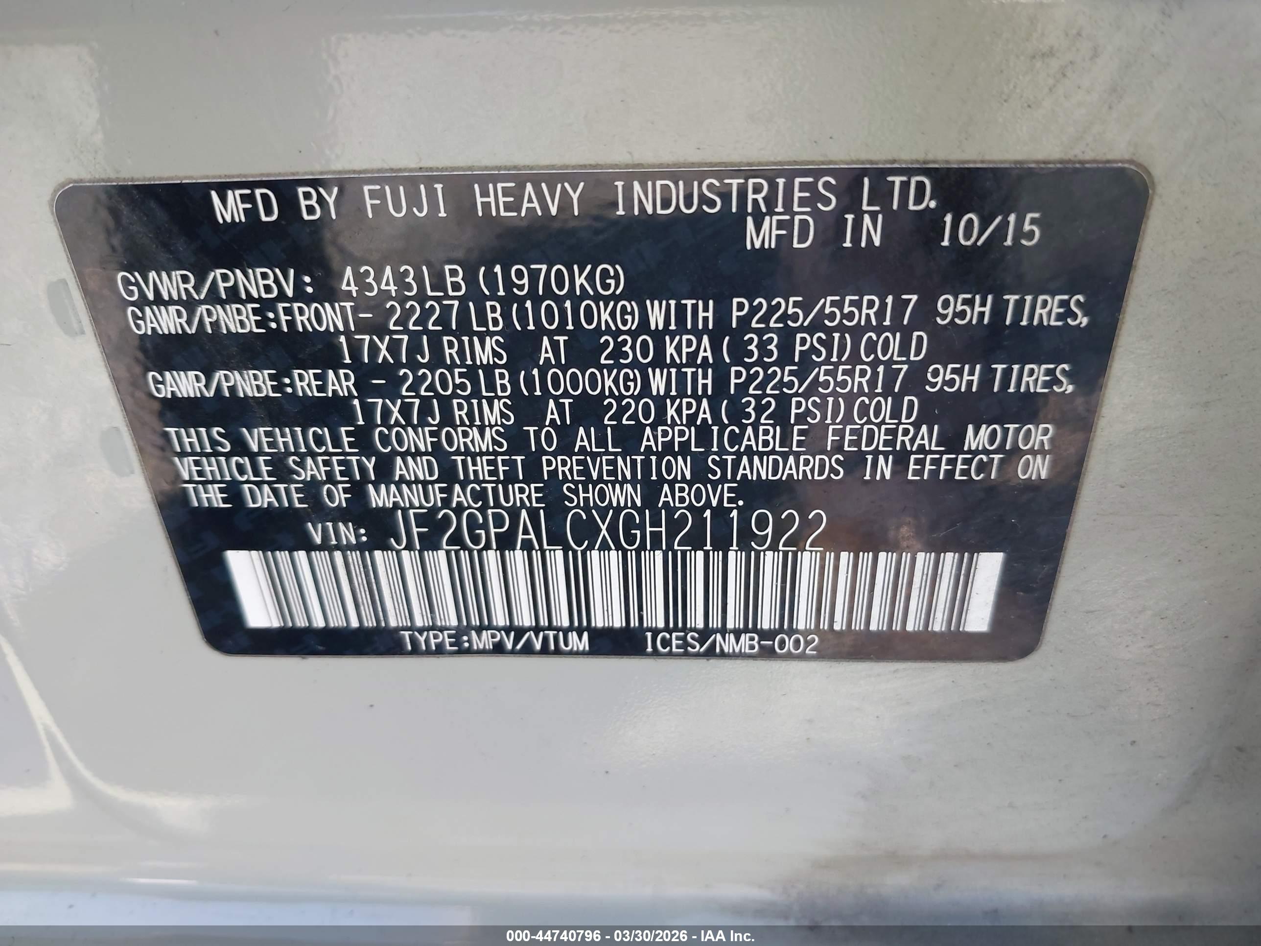 SUBARU CROSSTREK image 9
