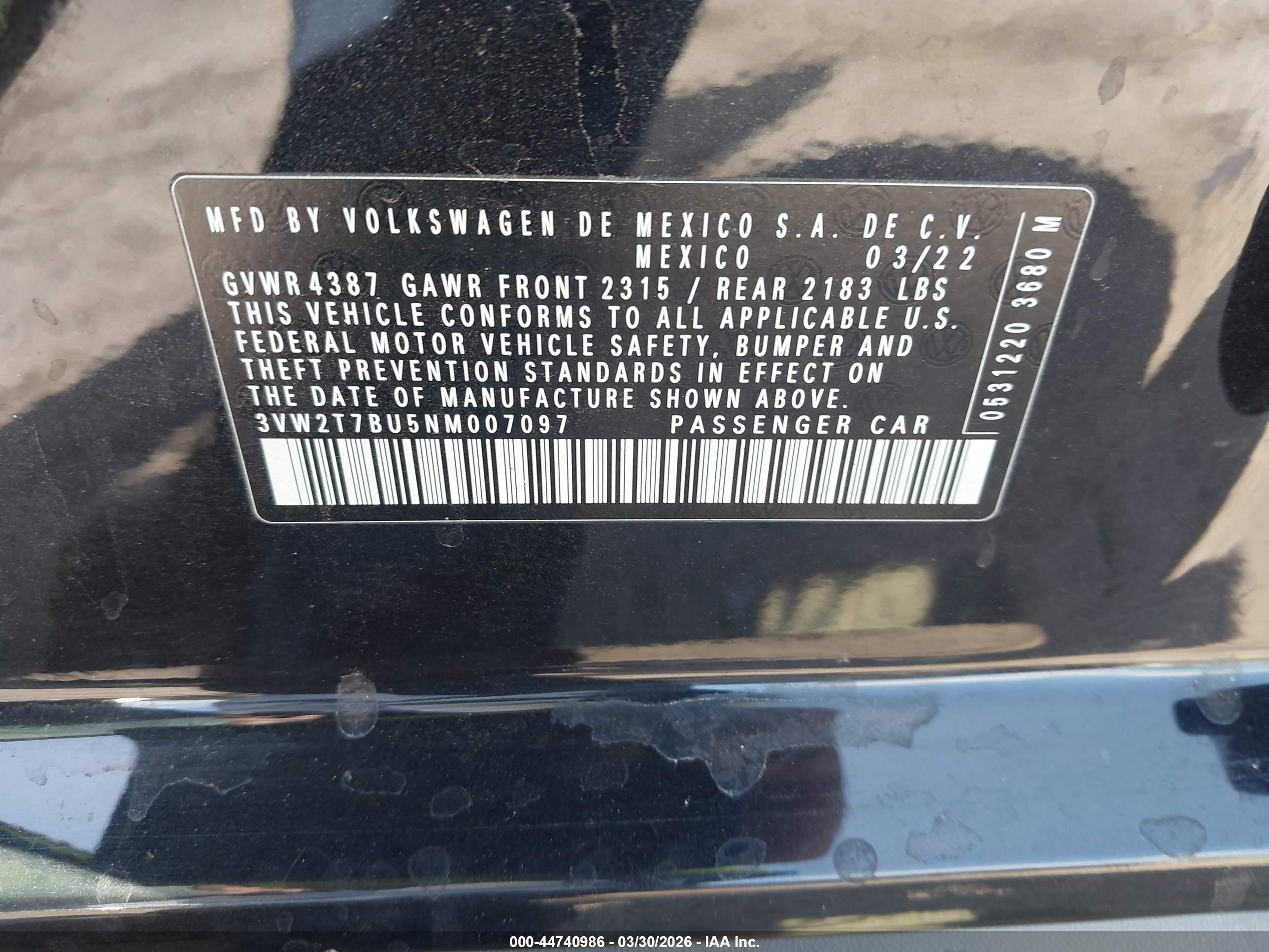 VOLKSWAGEN JETTA image 9