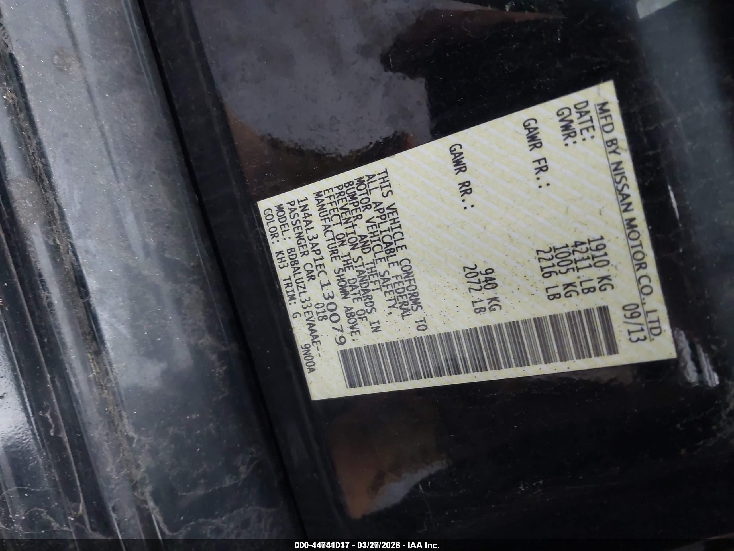 NISSAN ALTIMA image 9