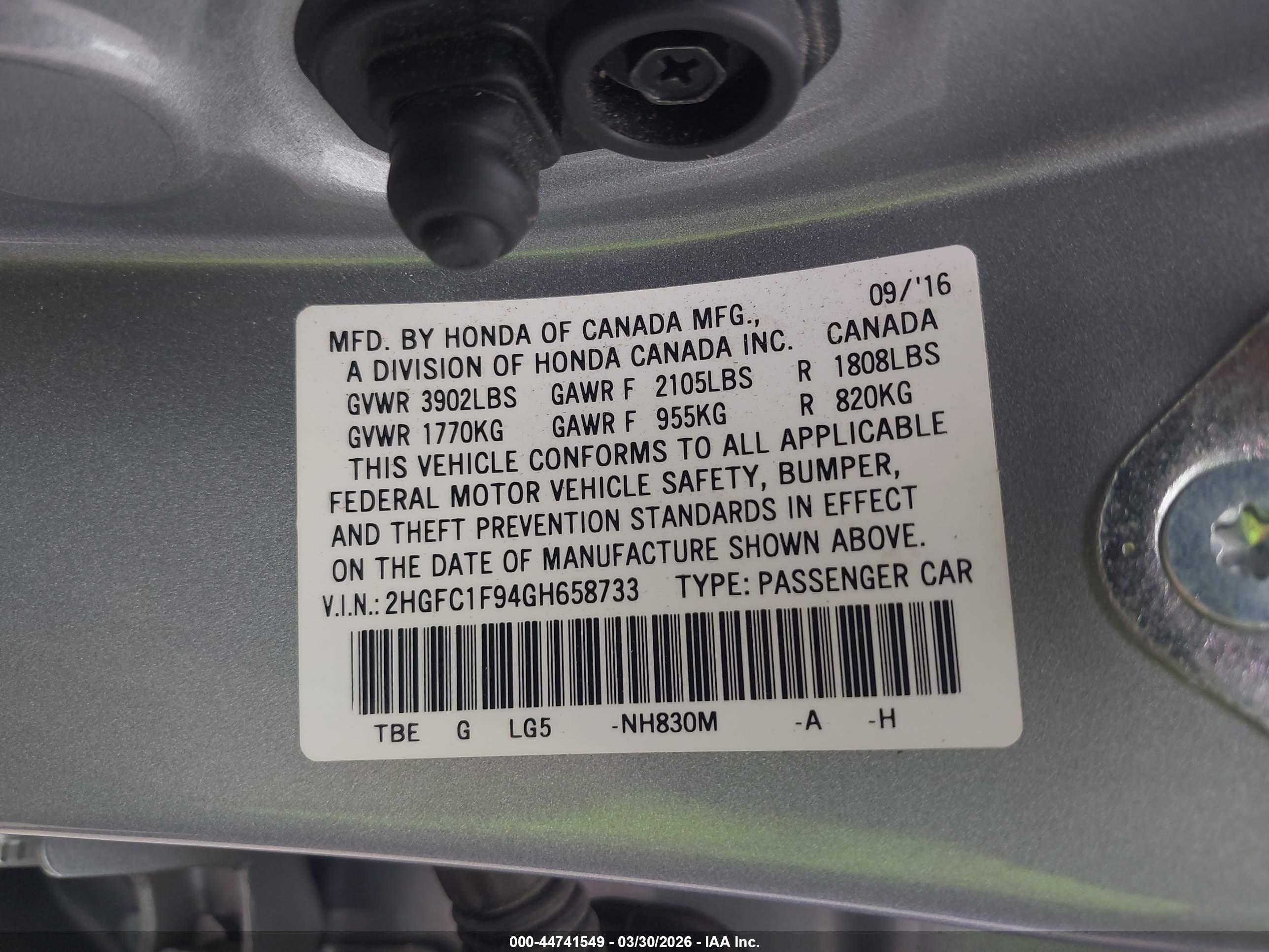 HONDA CIVIC image 9