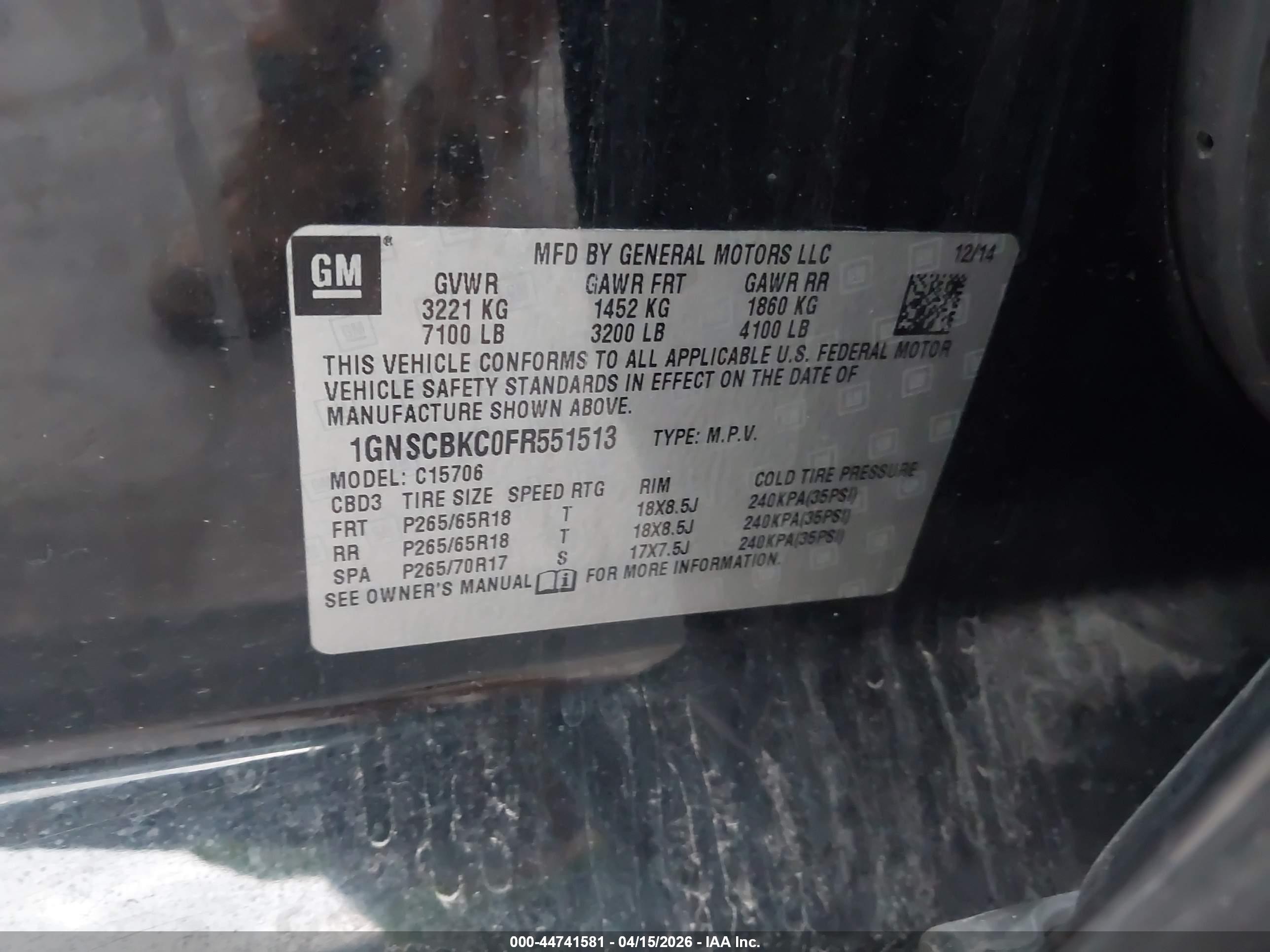CHEVROLET TAHOE image 9