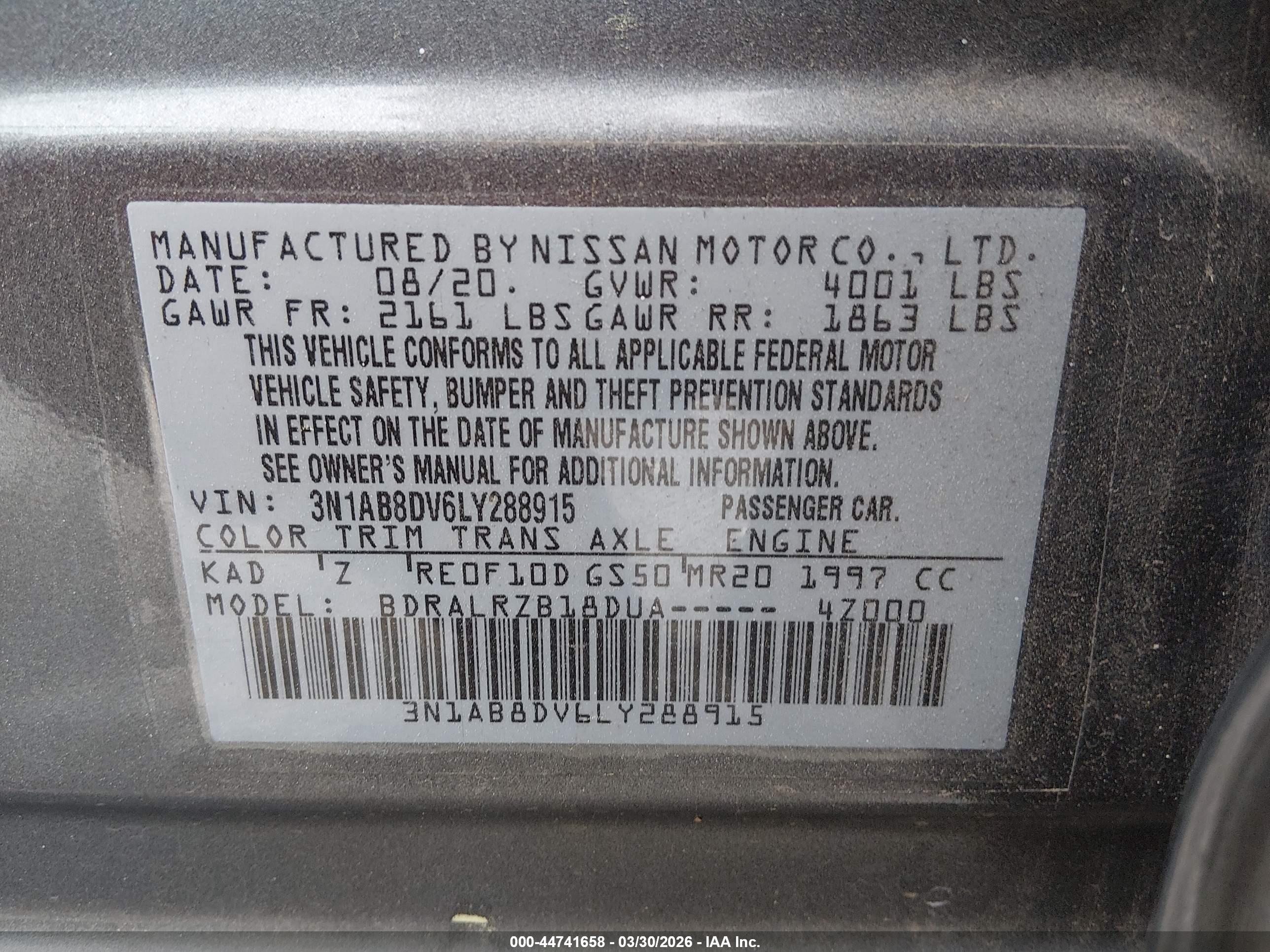 NISSAN SENTRA image 9