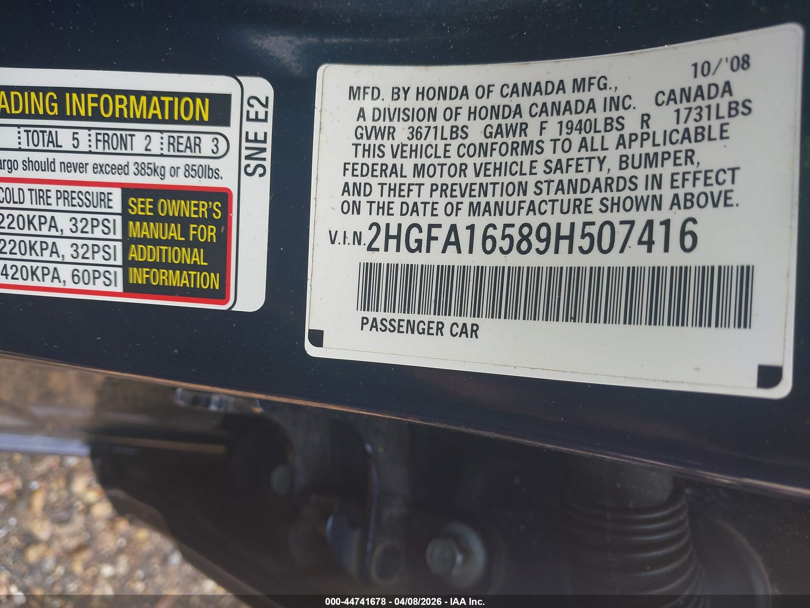 HONDA CIVIC image 9