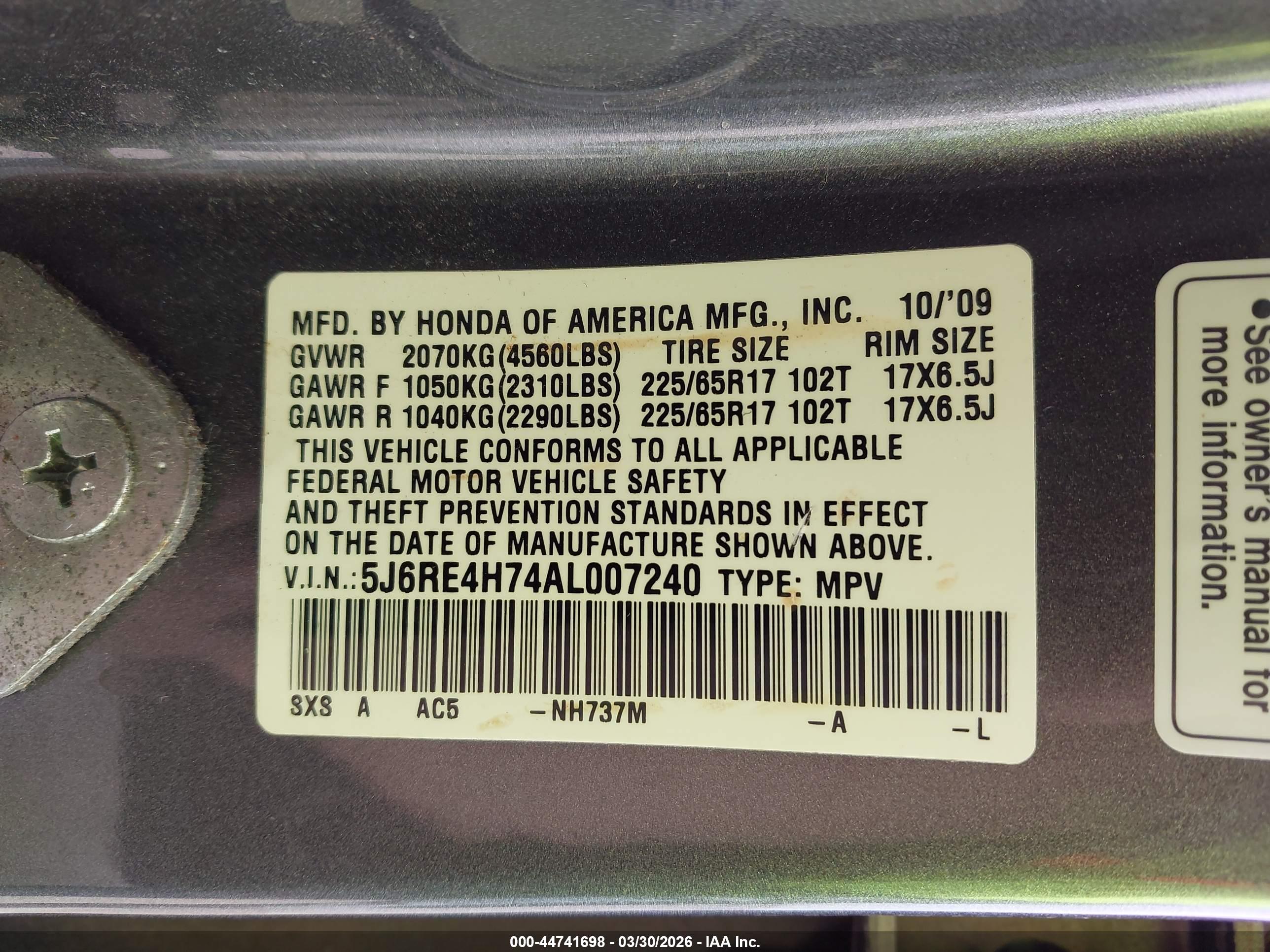 HONDA CR-V image 9