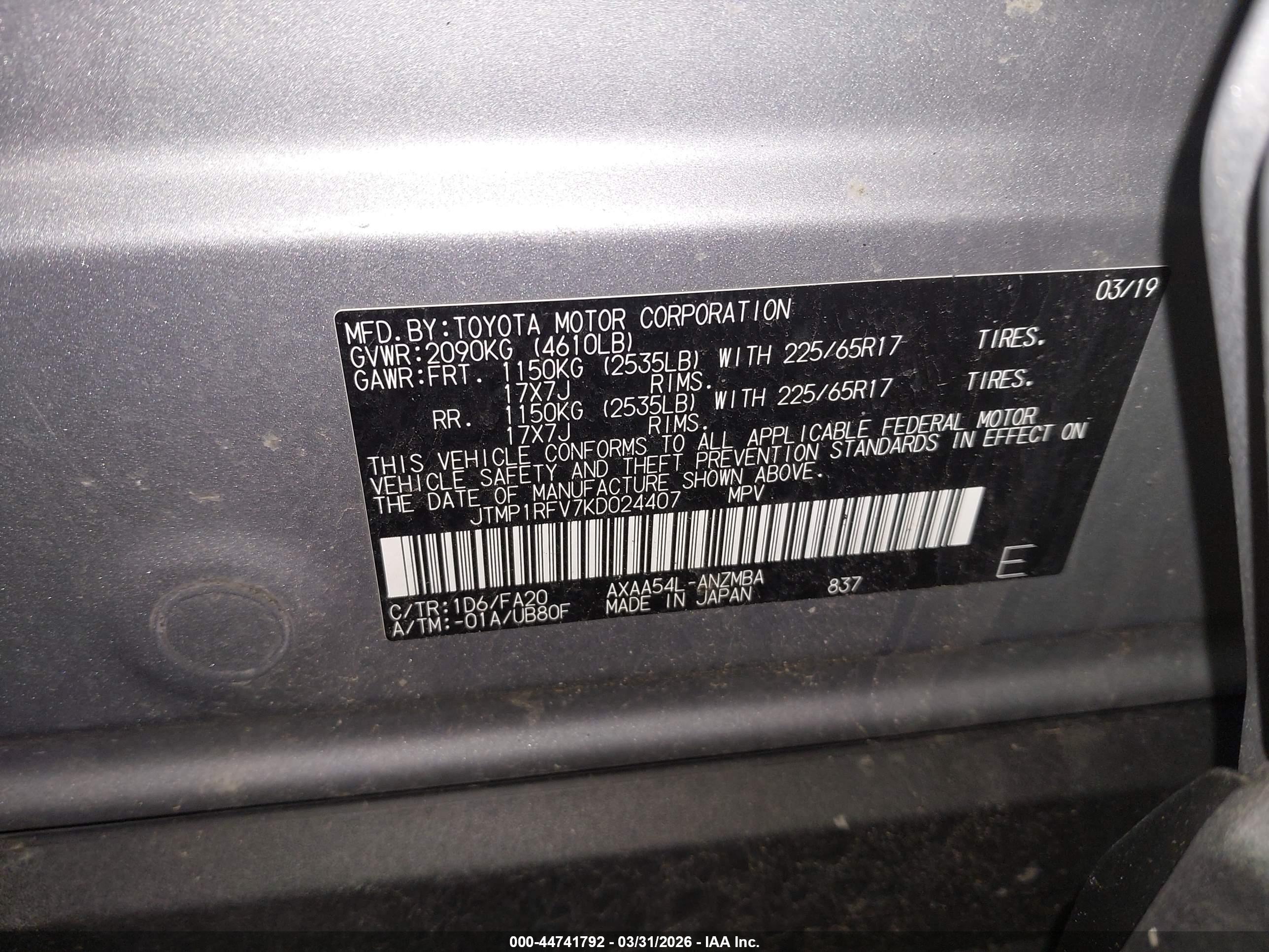 TOYOTA RAV4 image 9