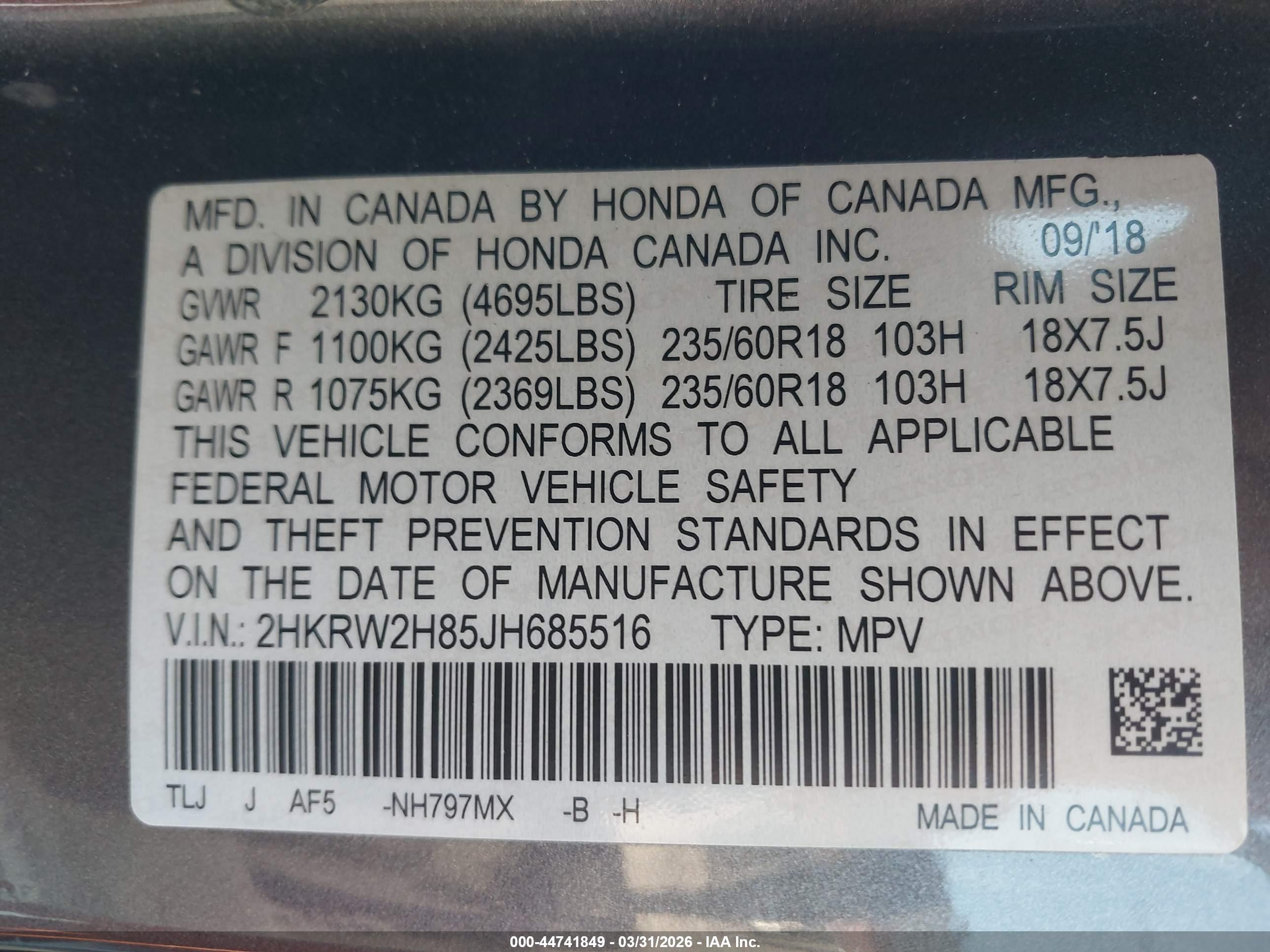 HONDA CR-V image 9
