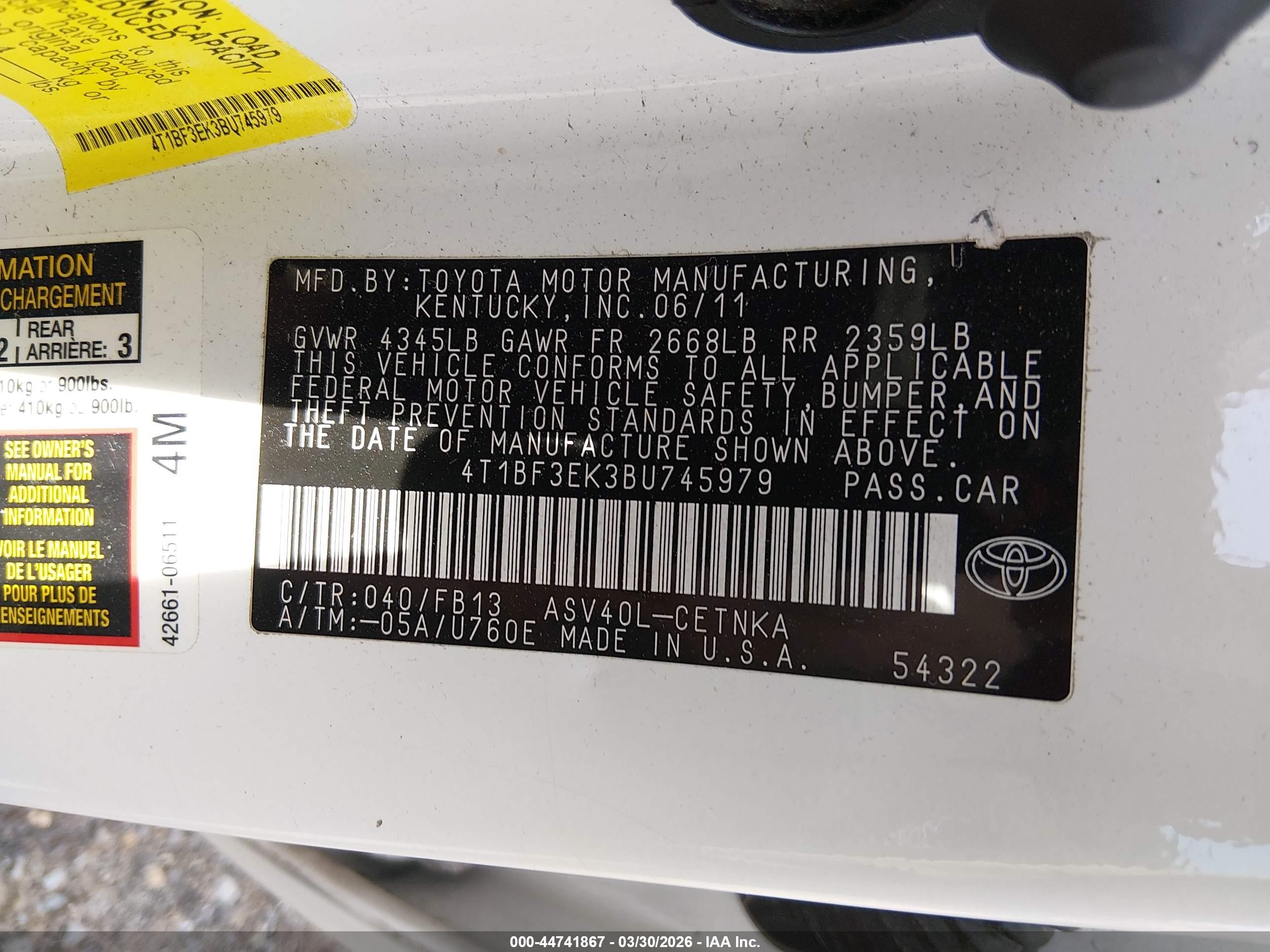 TOYOTA CAMRY image 9