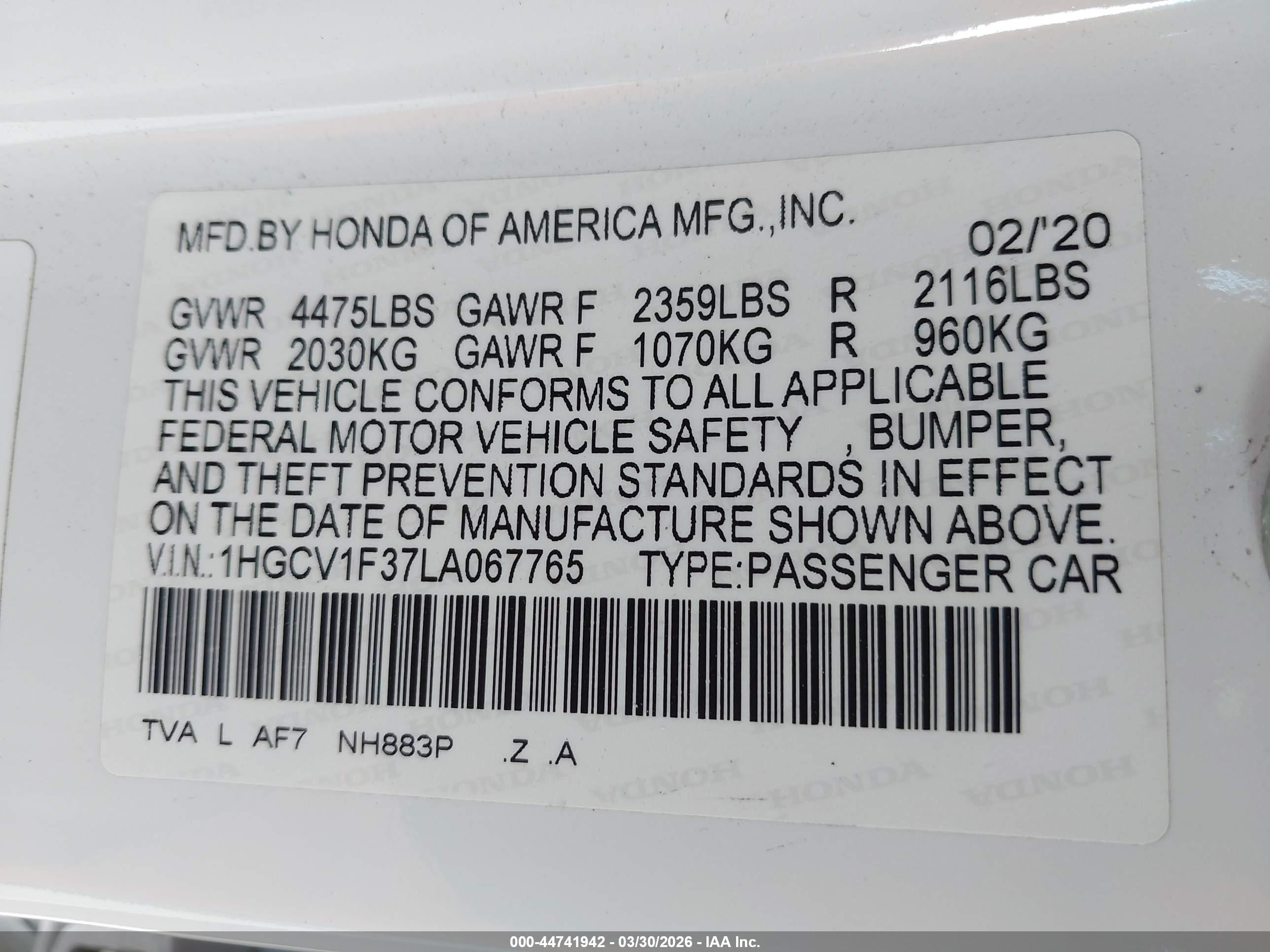 HONDA ACCORD image 9
