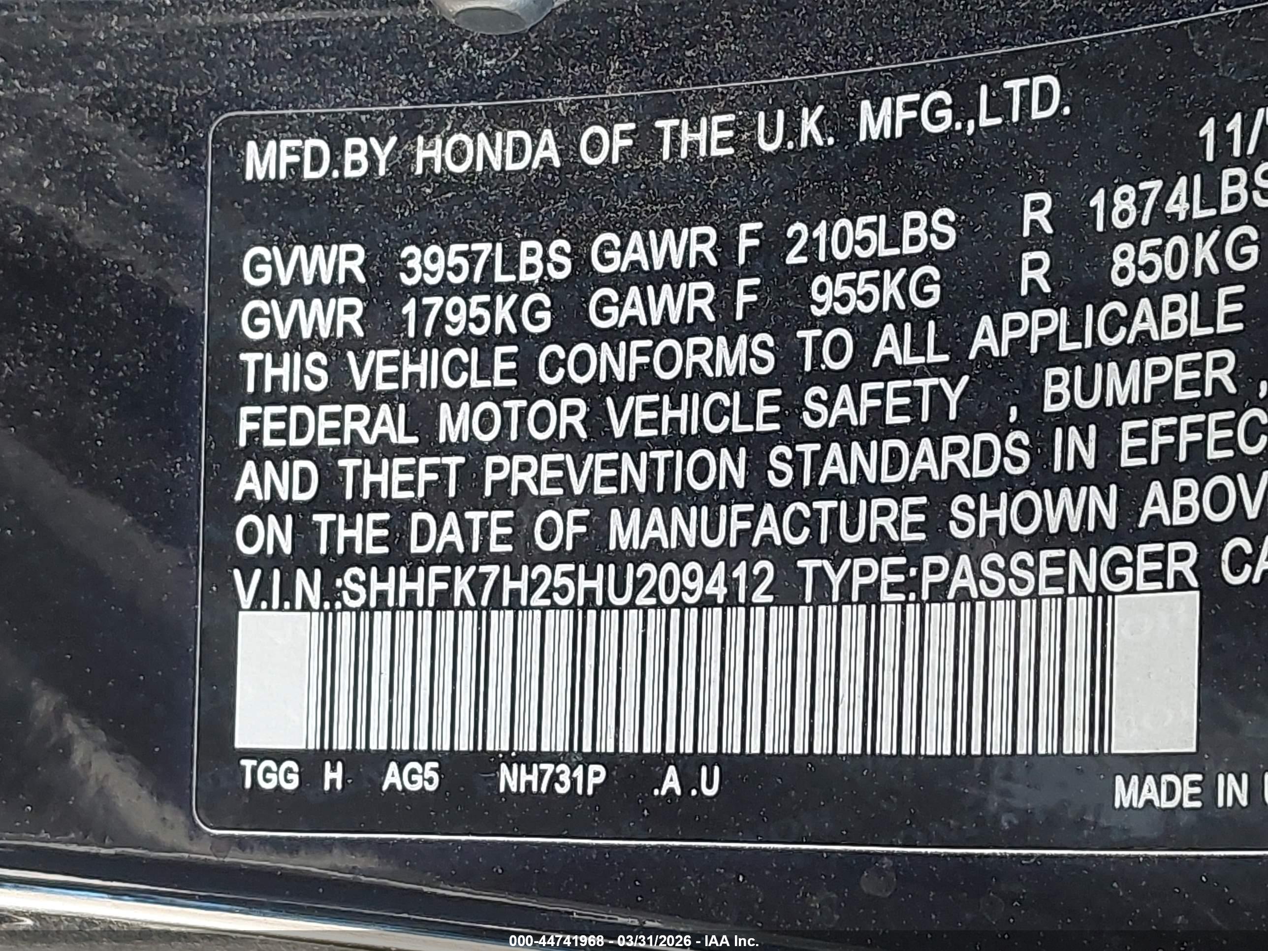 HONDA CIVIC image 9