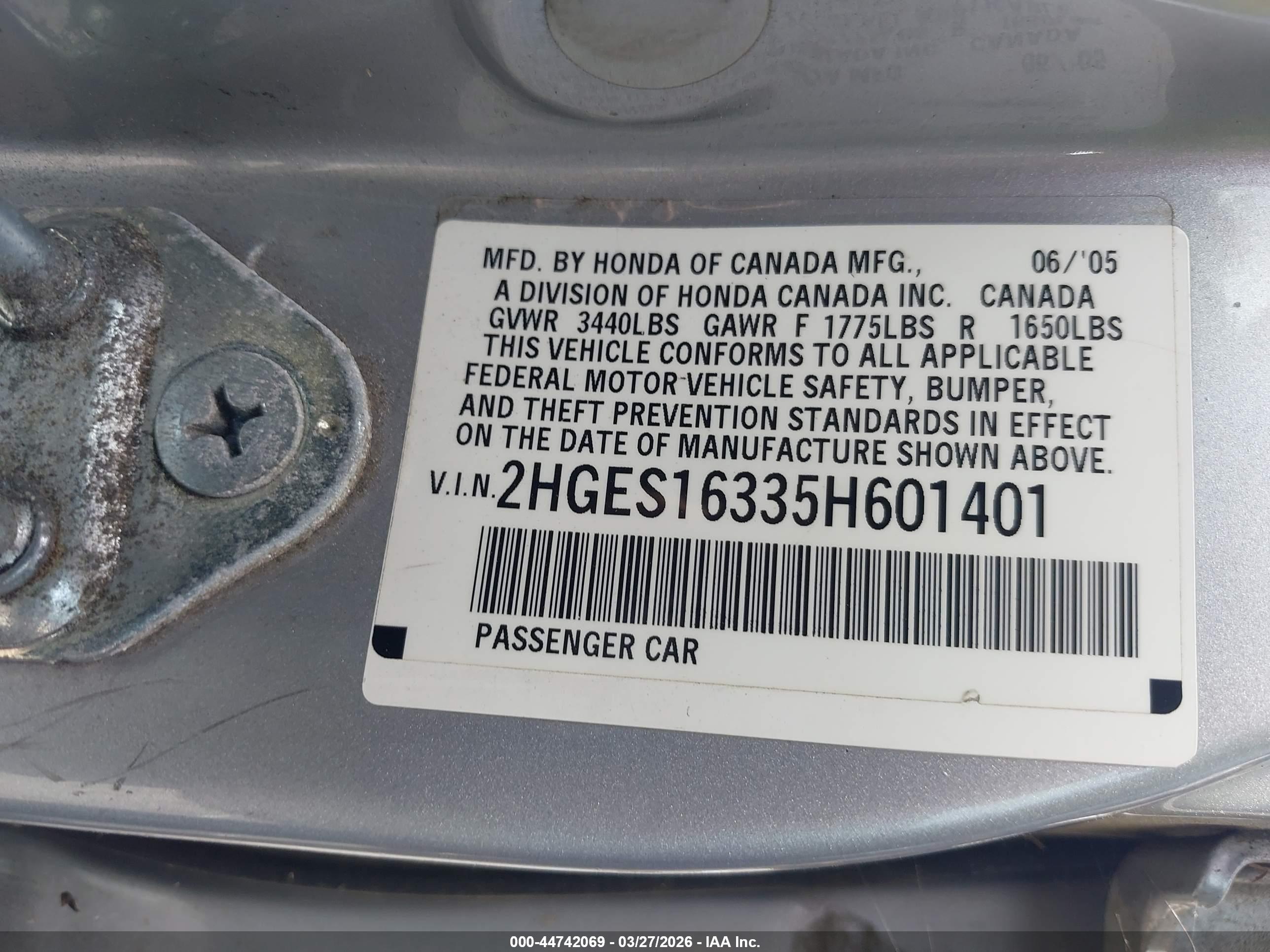 HONDA CIVIC image 9