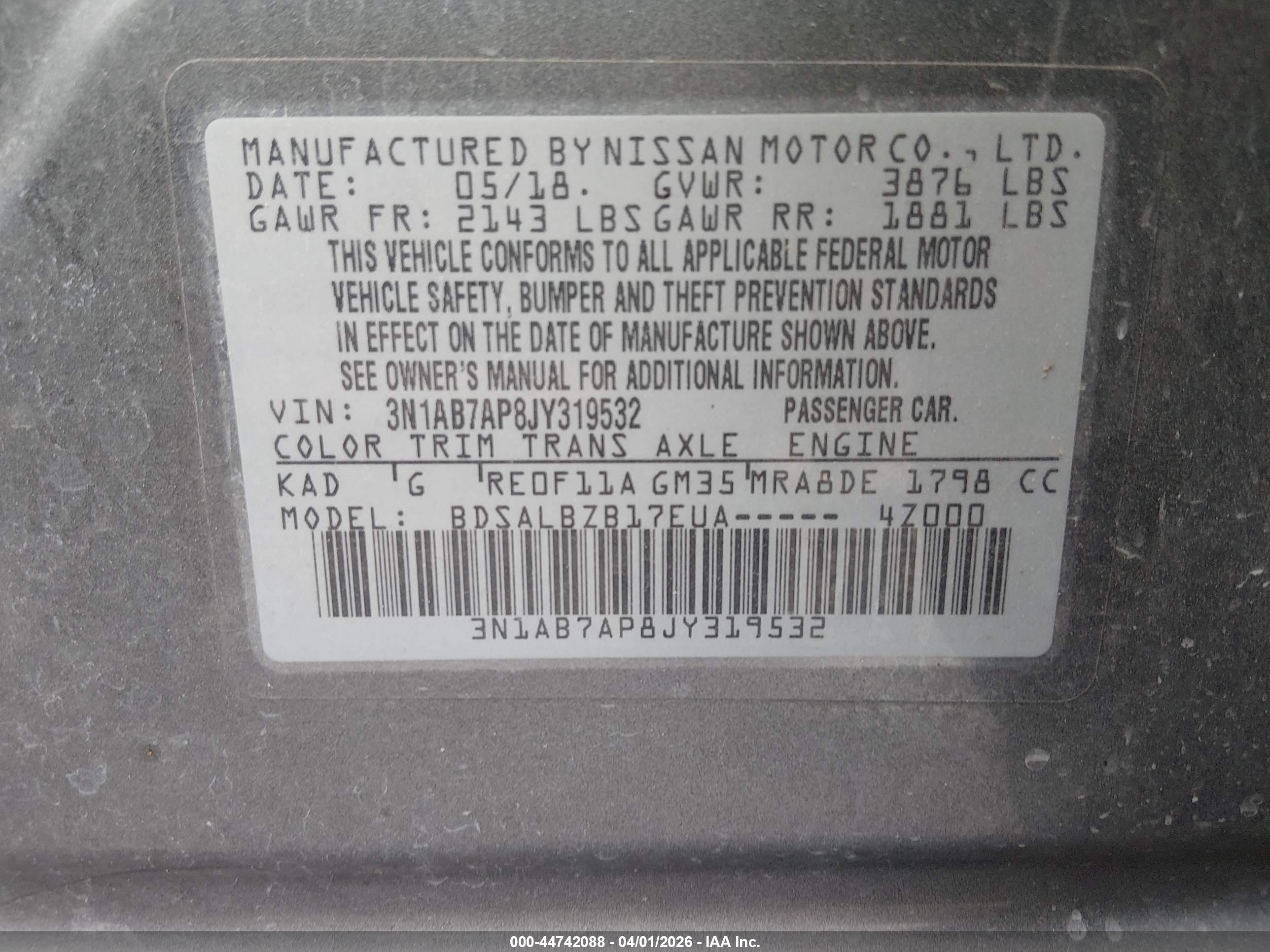NISSAN SENTRA image 9