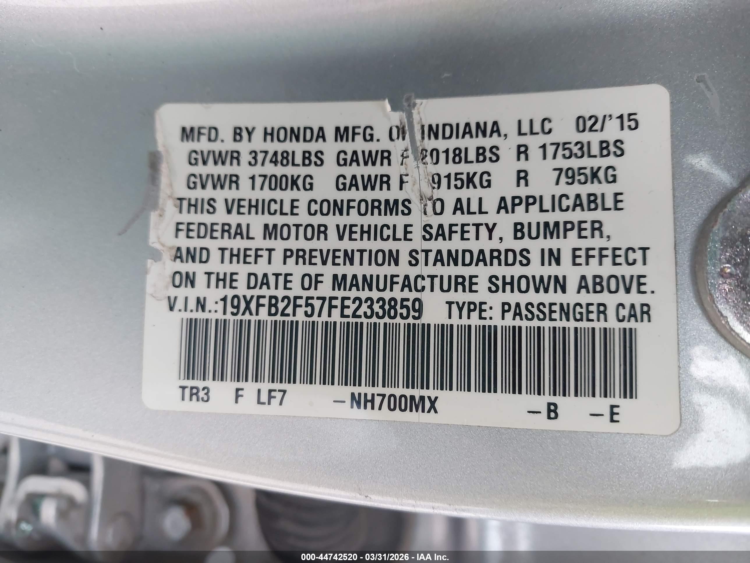 HONDA CIVIC image 9