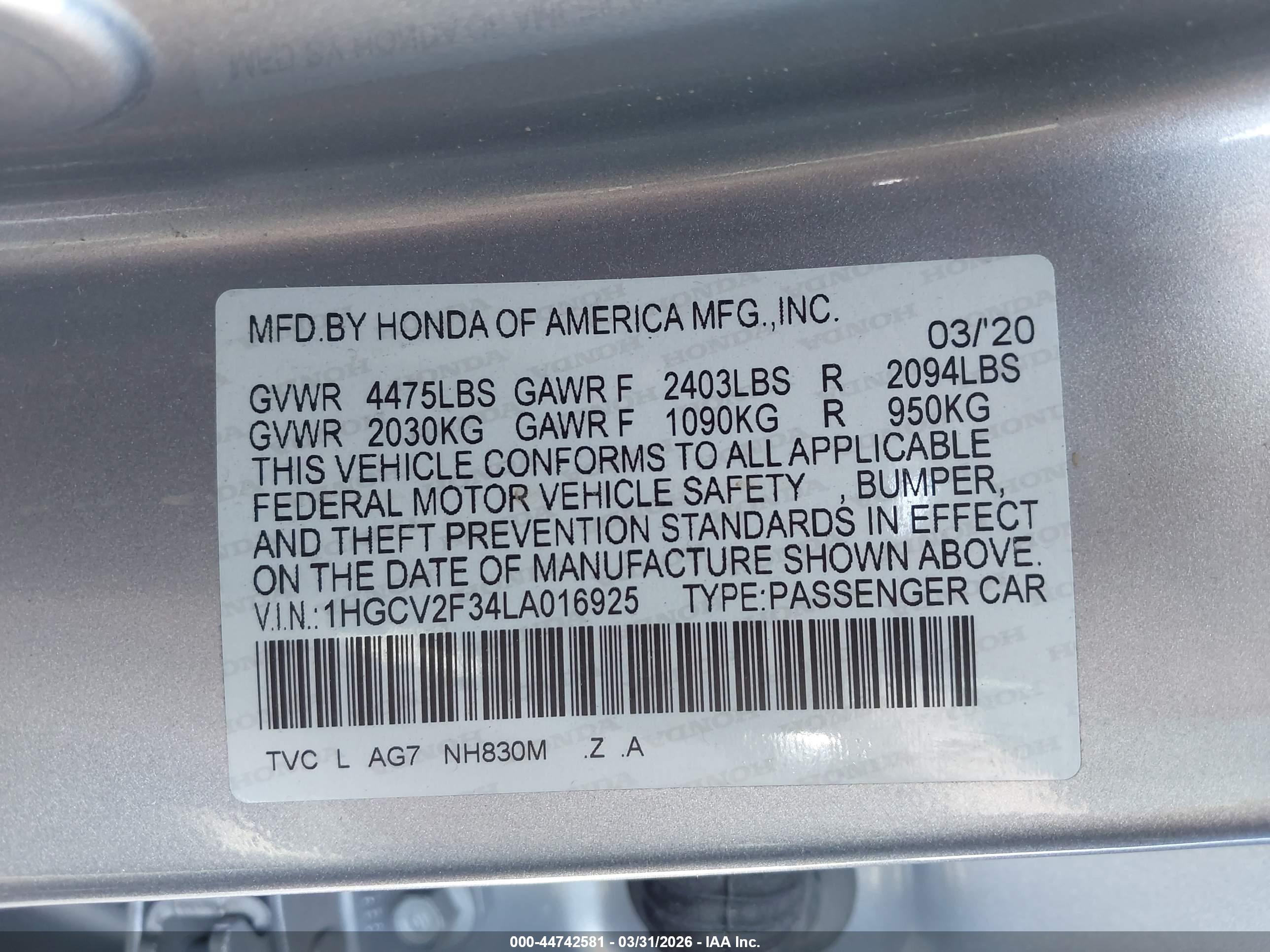 HONDA ACCORD image 9
