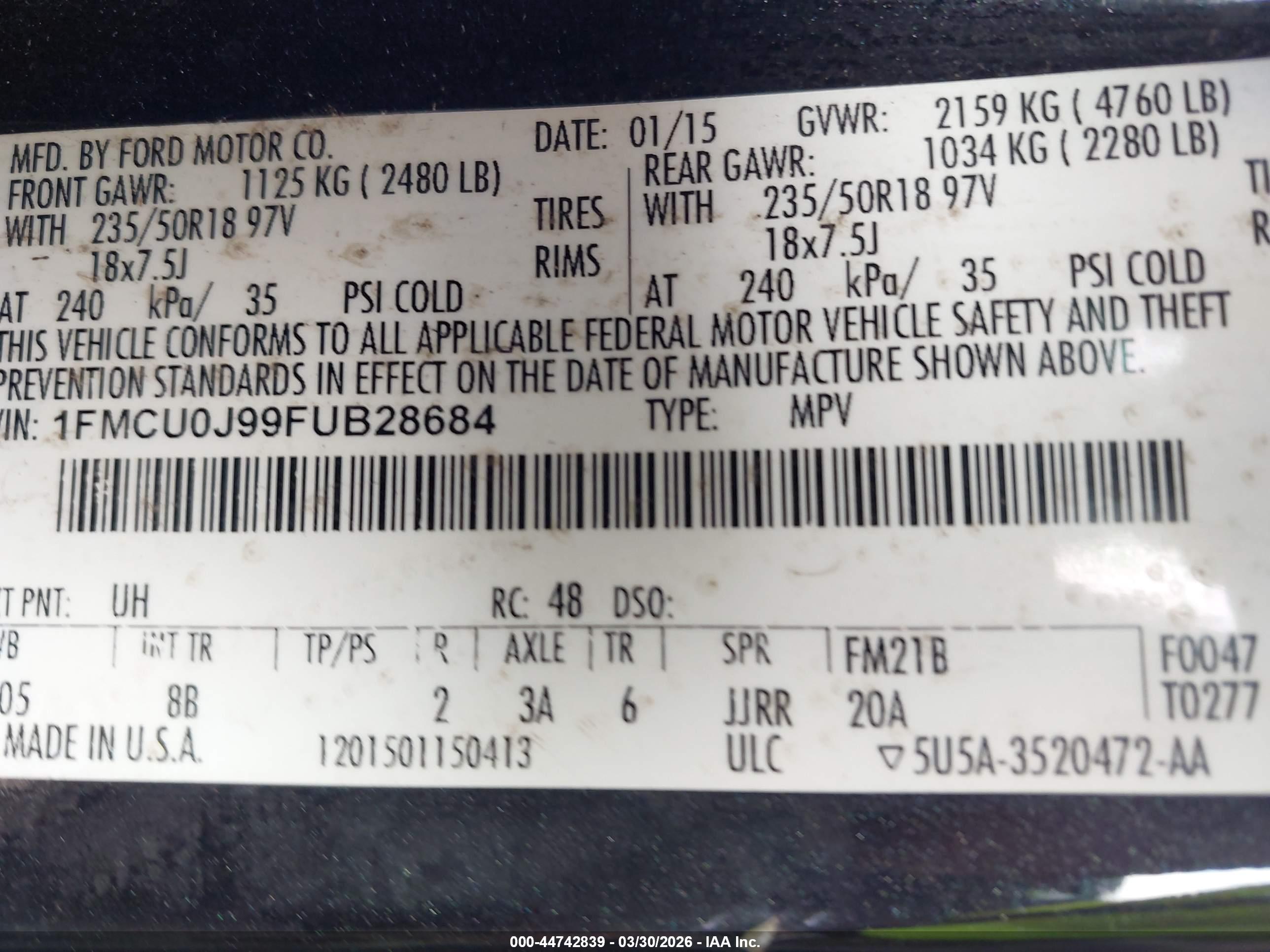 FORD ESCAPE image 9