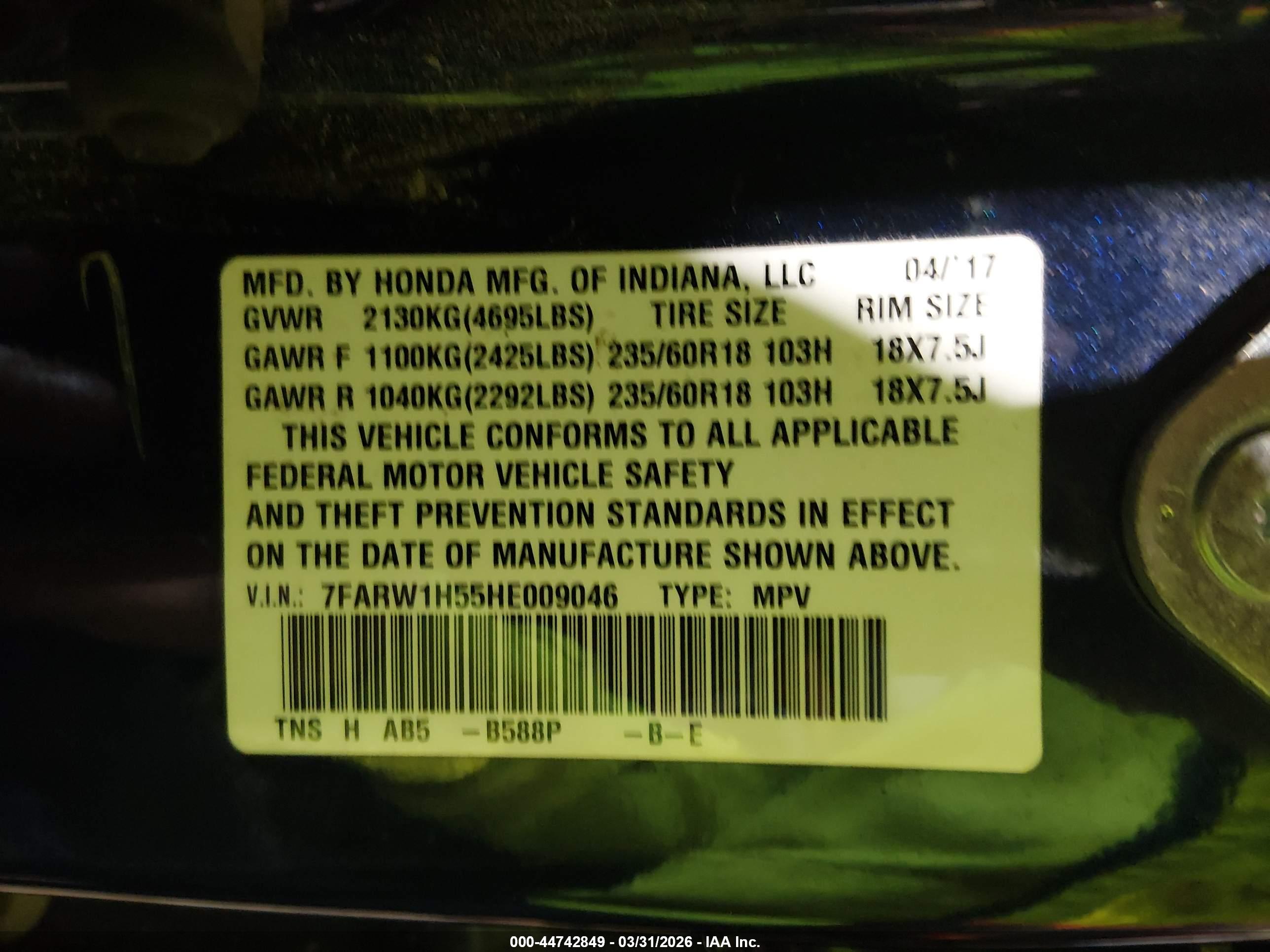 HONDA CR-V image 9