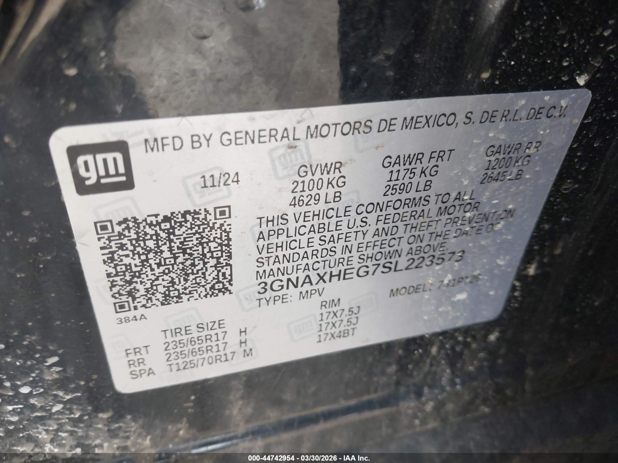 CHEVROLET EQUINOX image 9