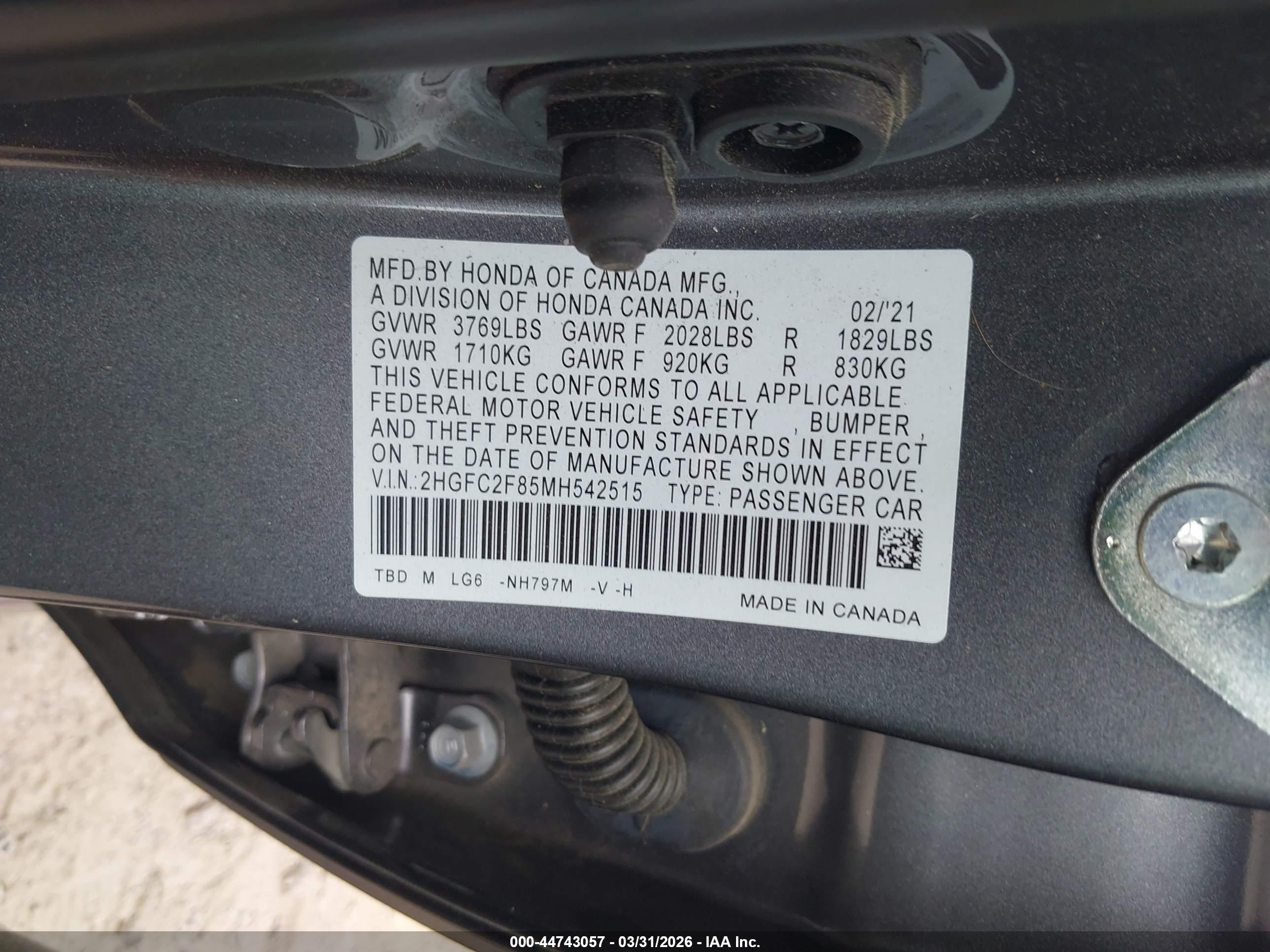 HONDA CIVIC image 9