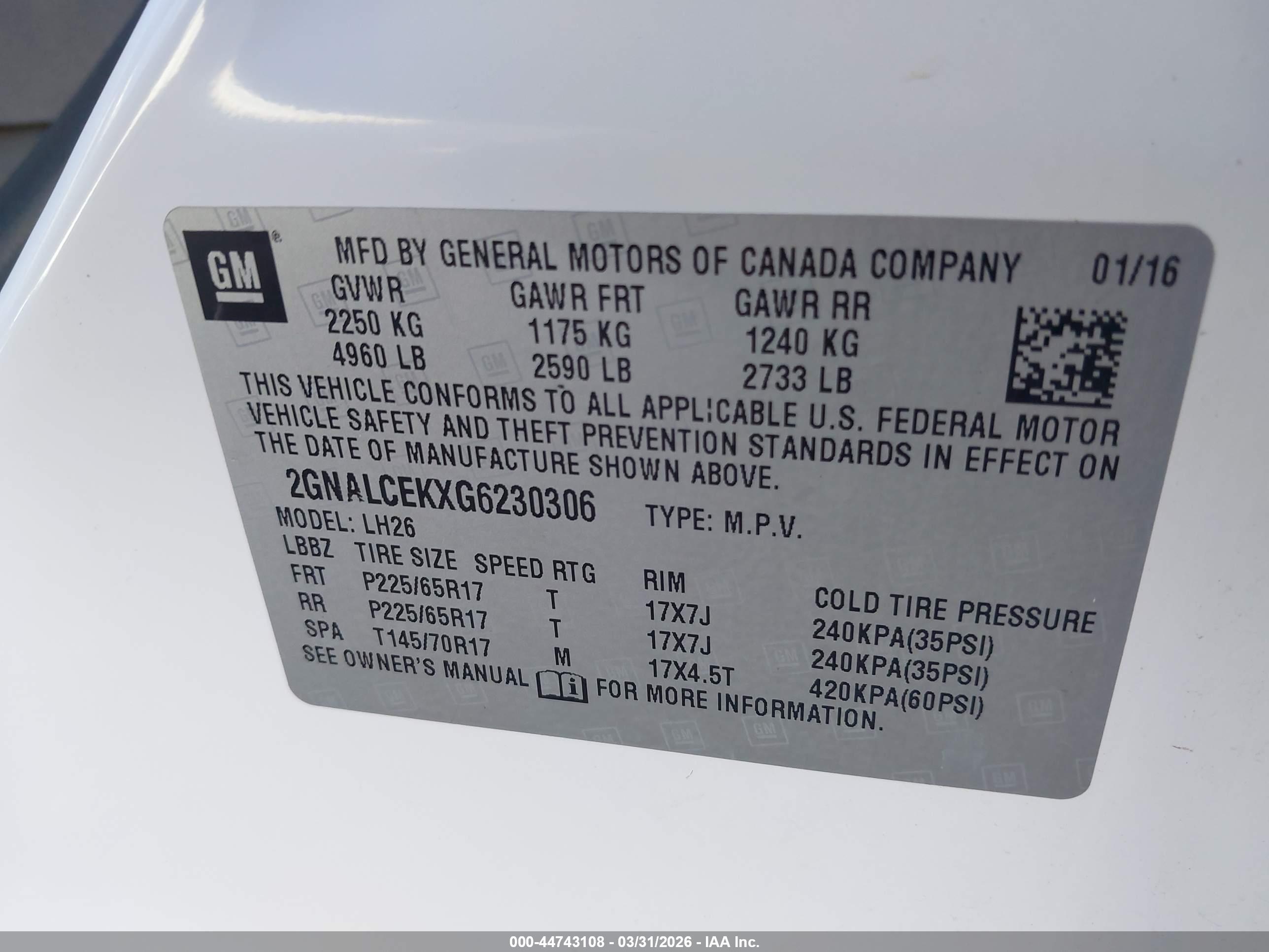 CHEVROLET EQUINOX image 9