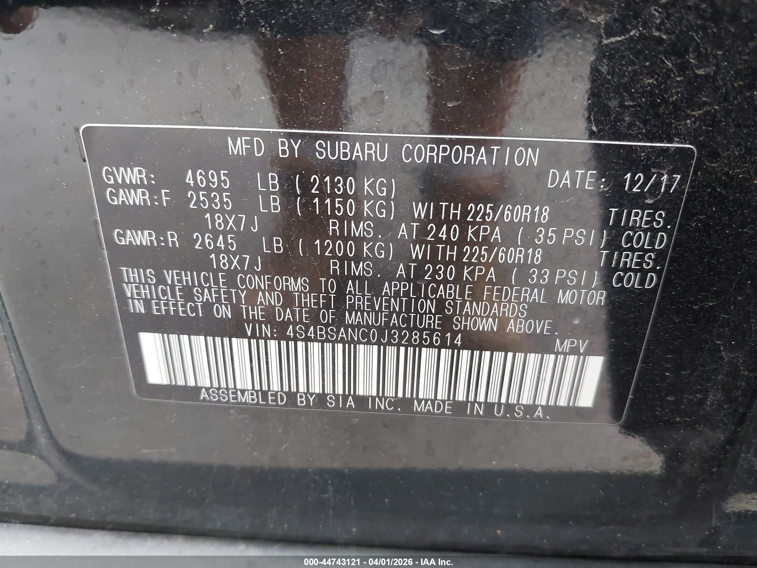 SUBARU OUTBACK image 9