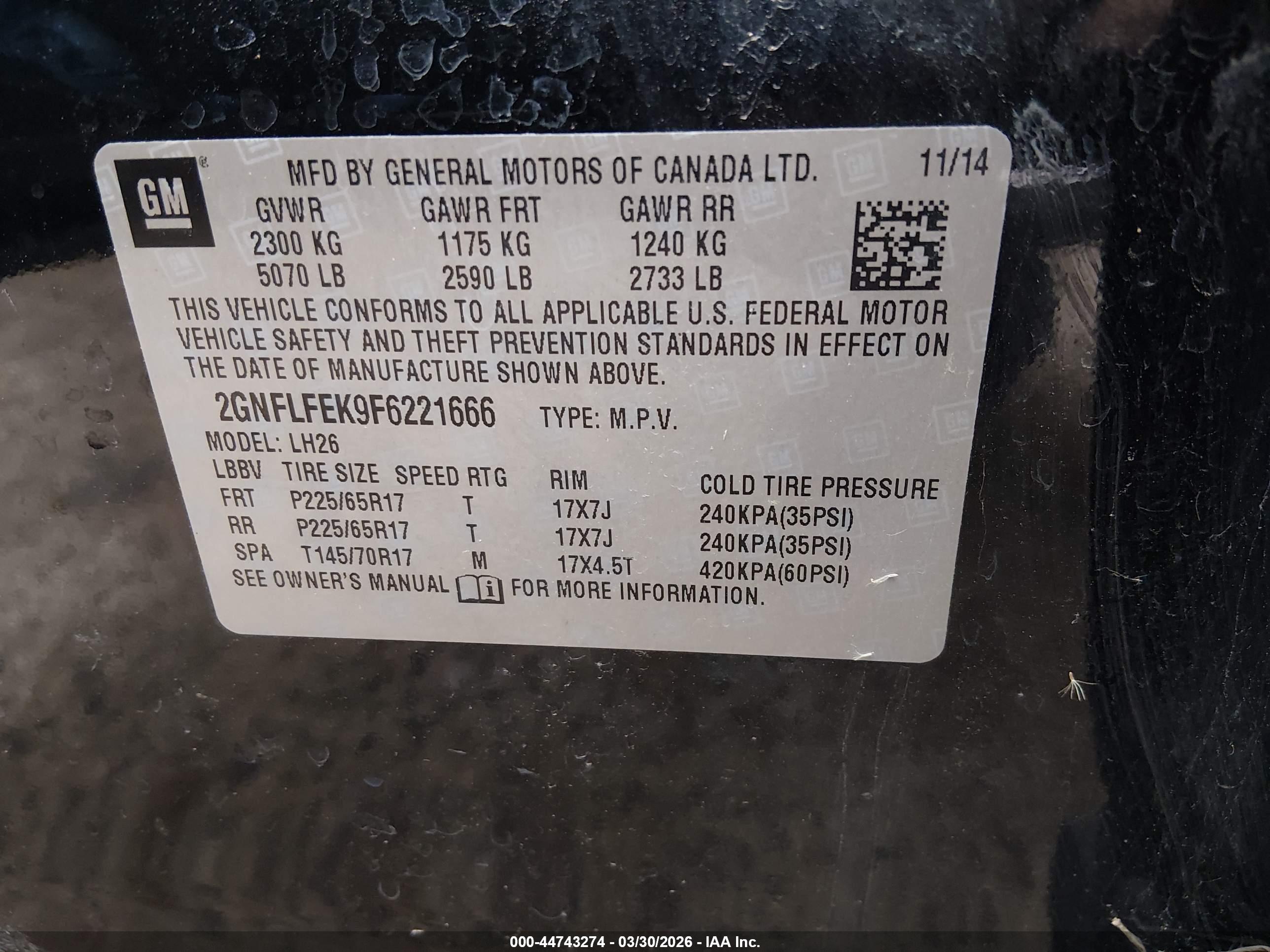 CHEVROLET EQUINOX image 9