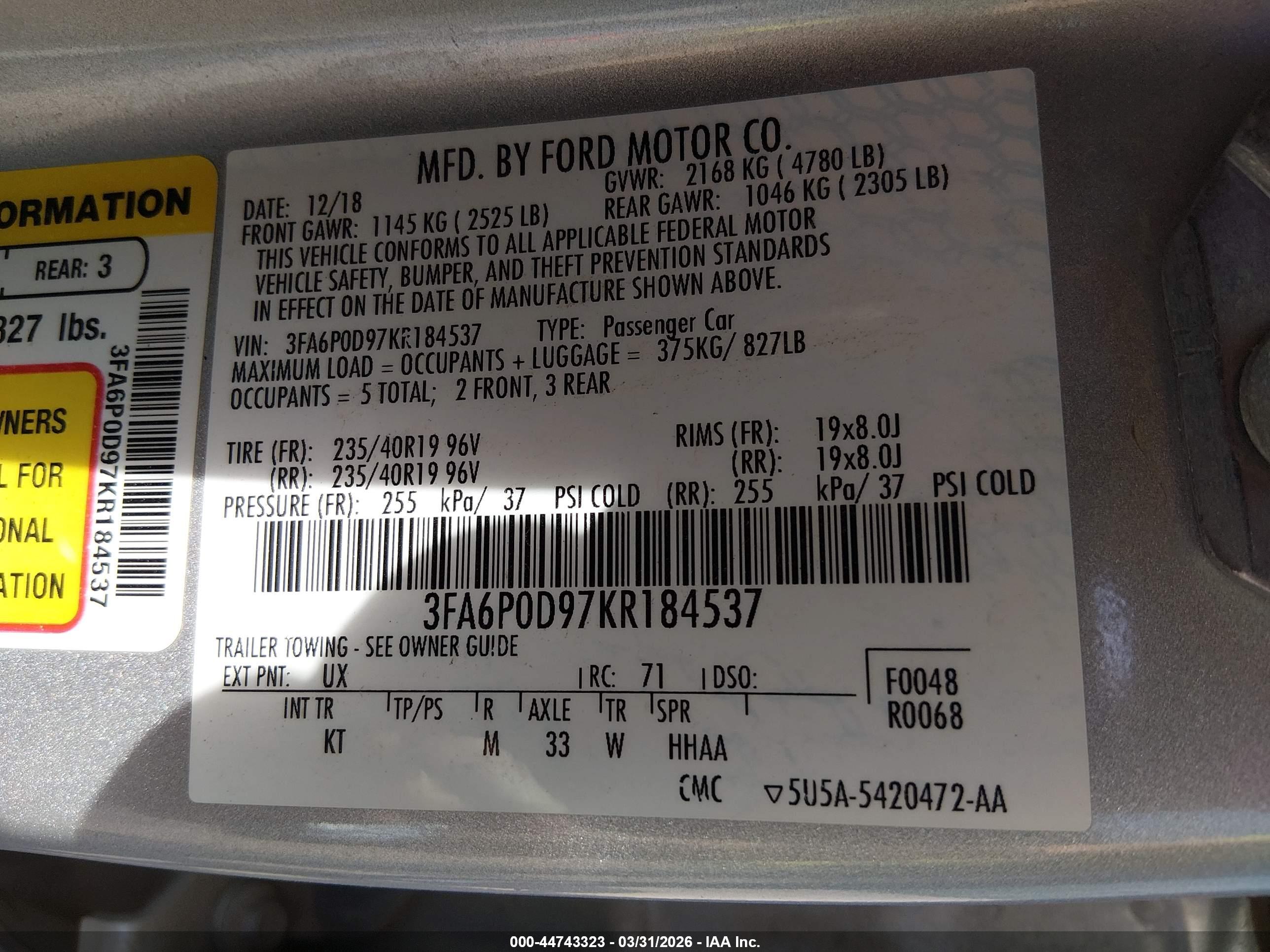 FORD FUSION image 9