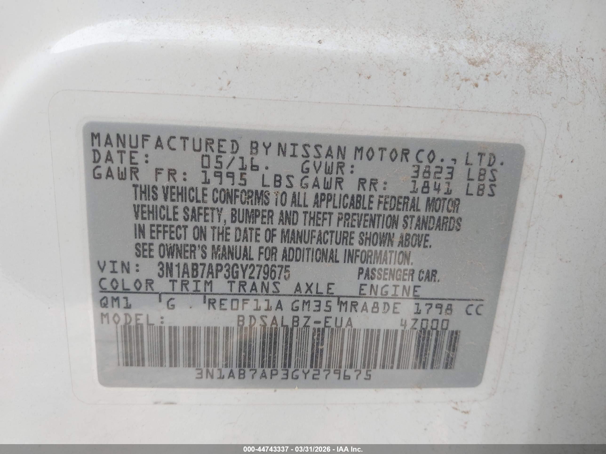 NISSAN SENTRA image 9