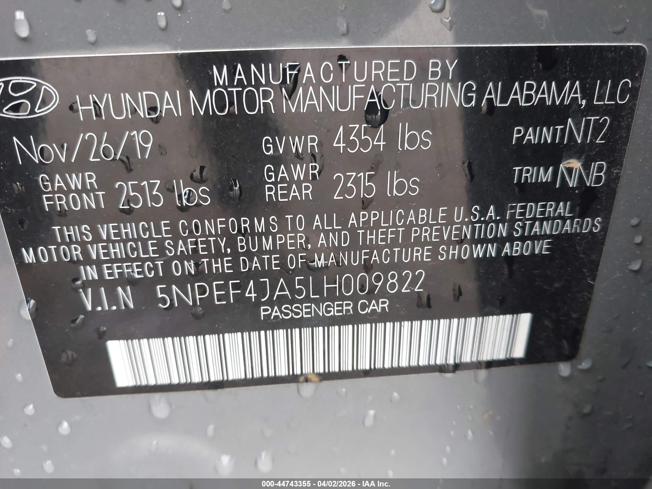 HYUNDAI SONATA image 9