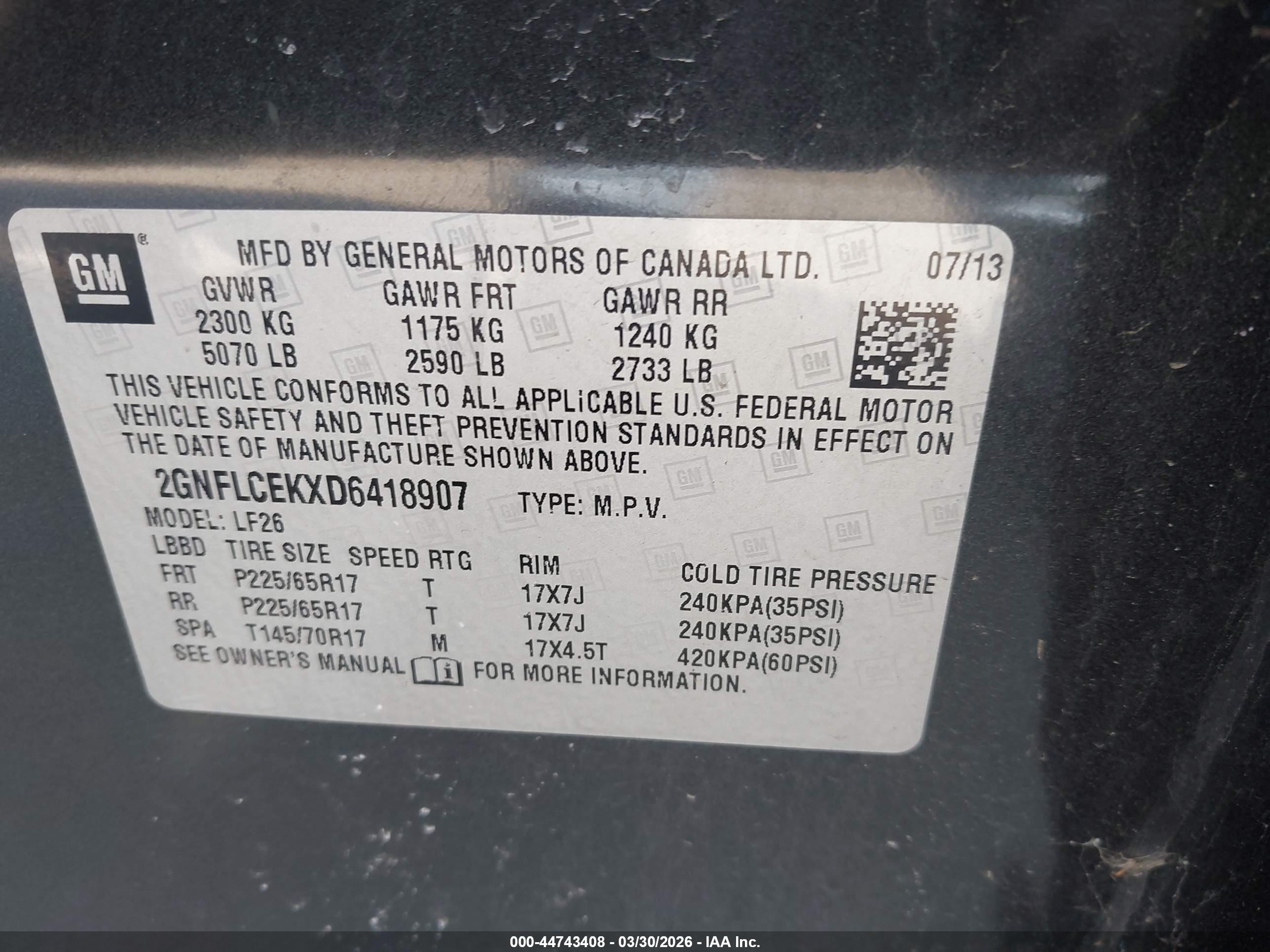 CHEVROLET EQUINOX image 9