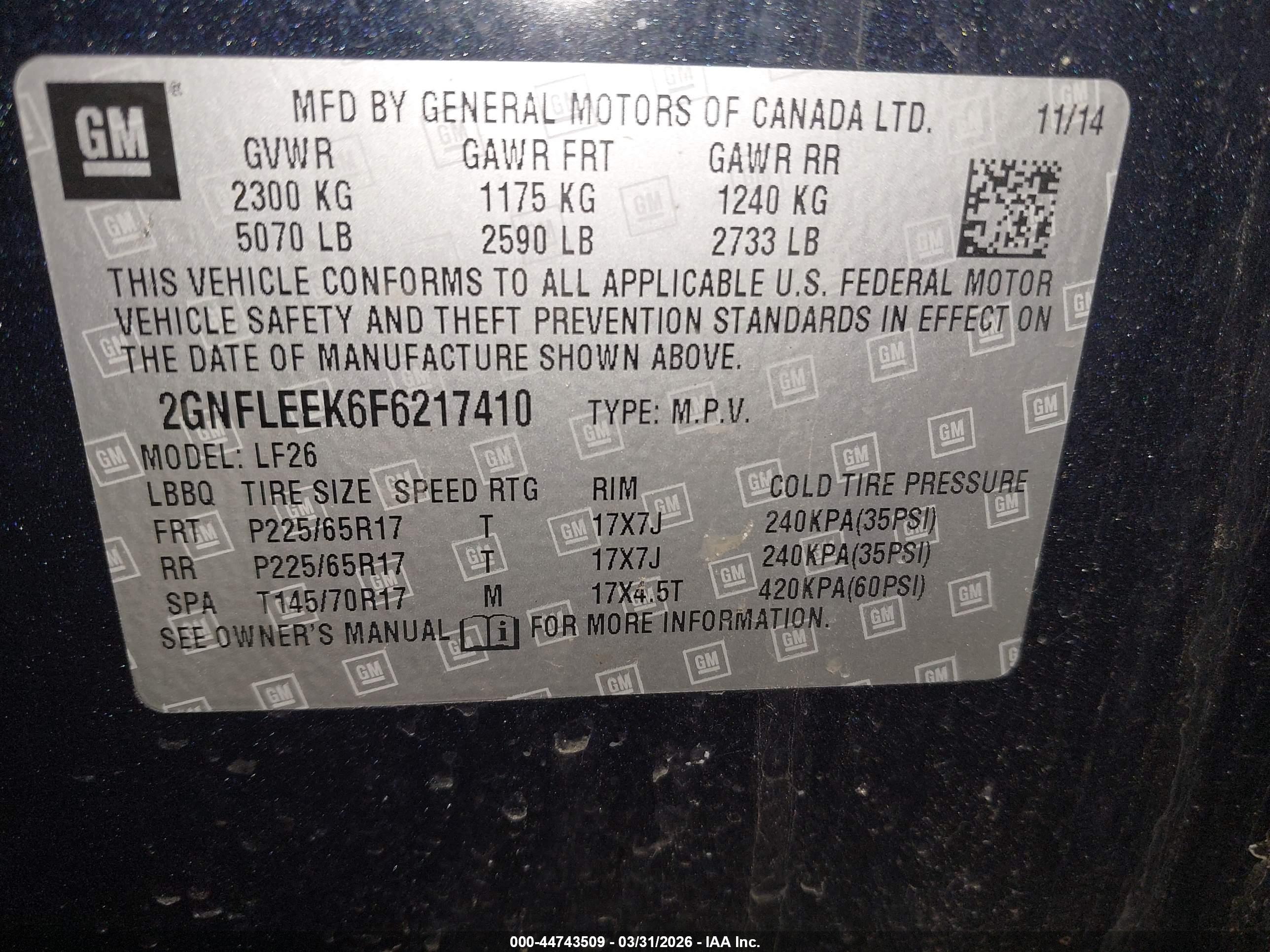 CHEVROLET EQUINOX image 9