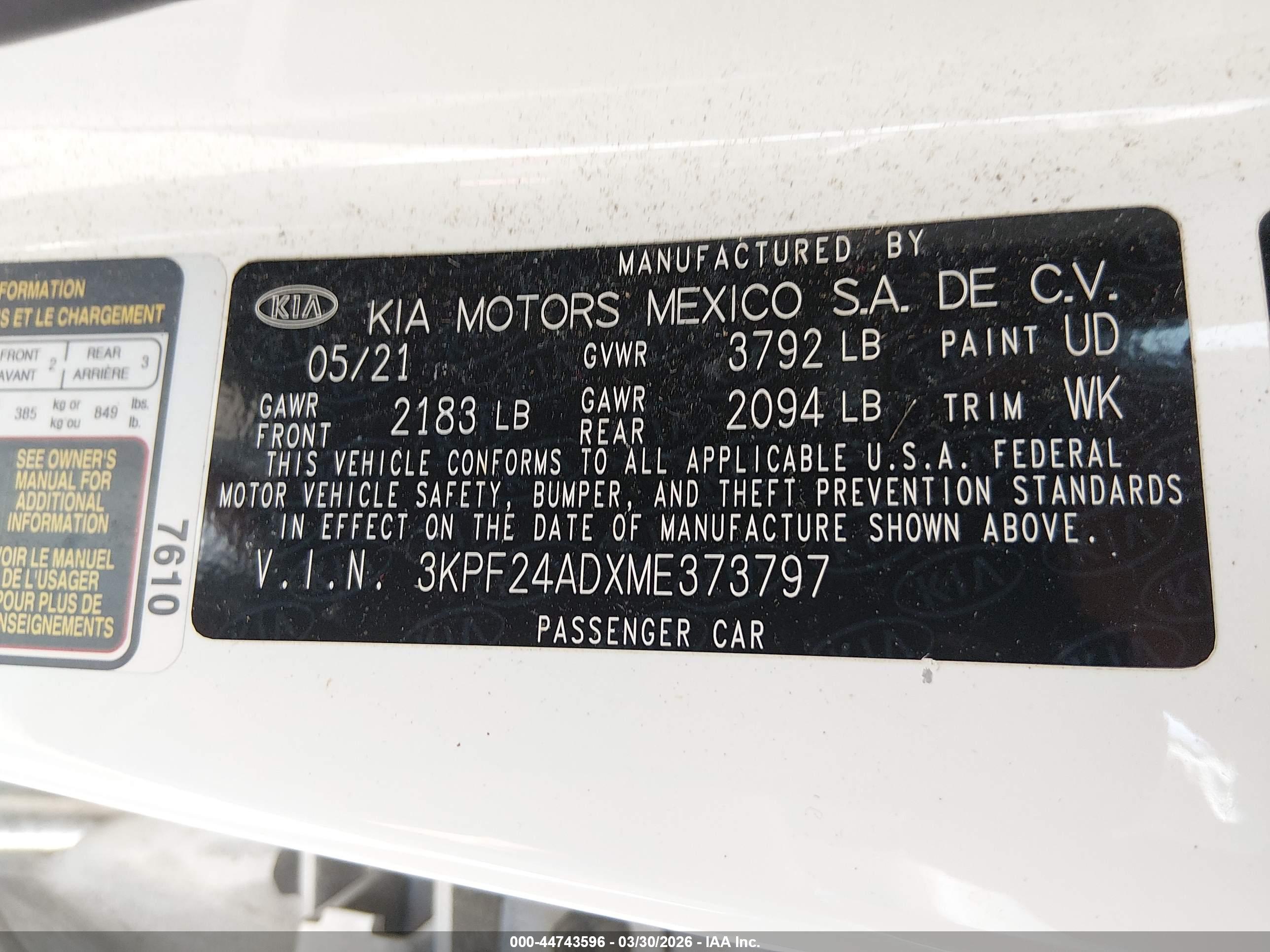 KIA FORTE image 9