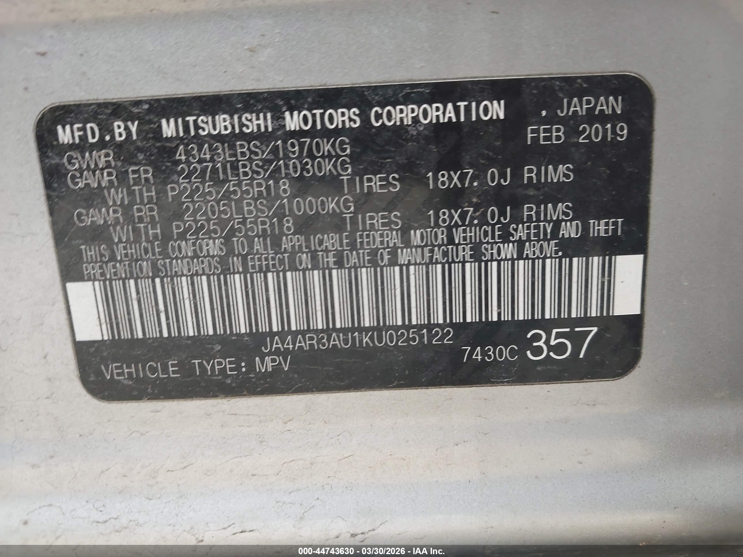 MITSUBISHI OUTLANDER image 9