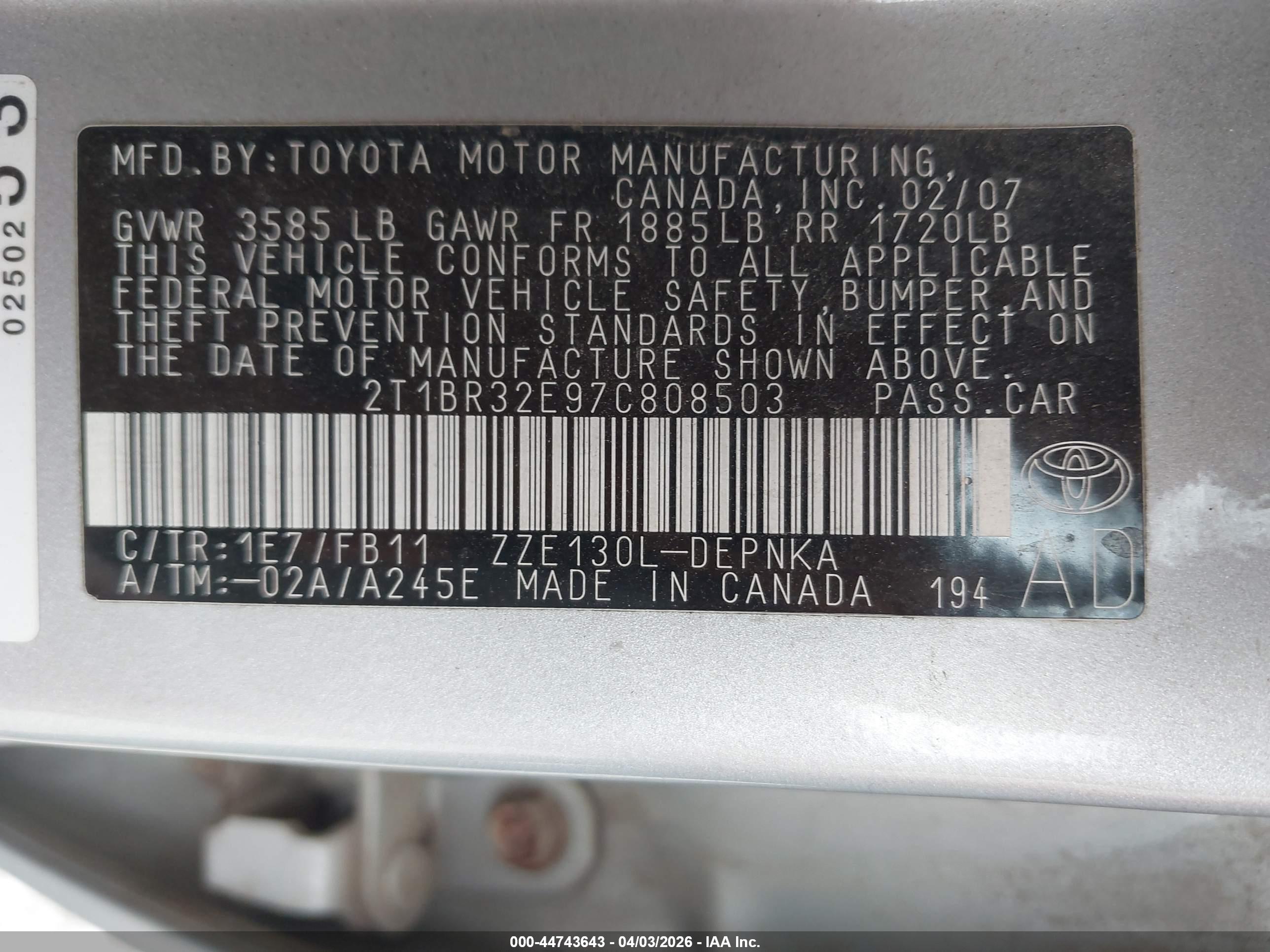 TOYOTA COROLLA image 9