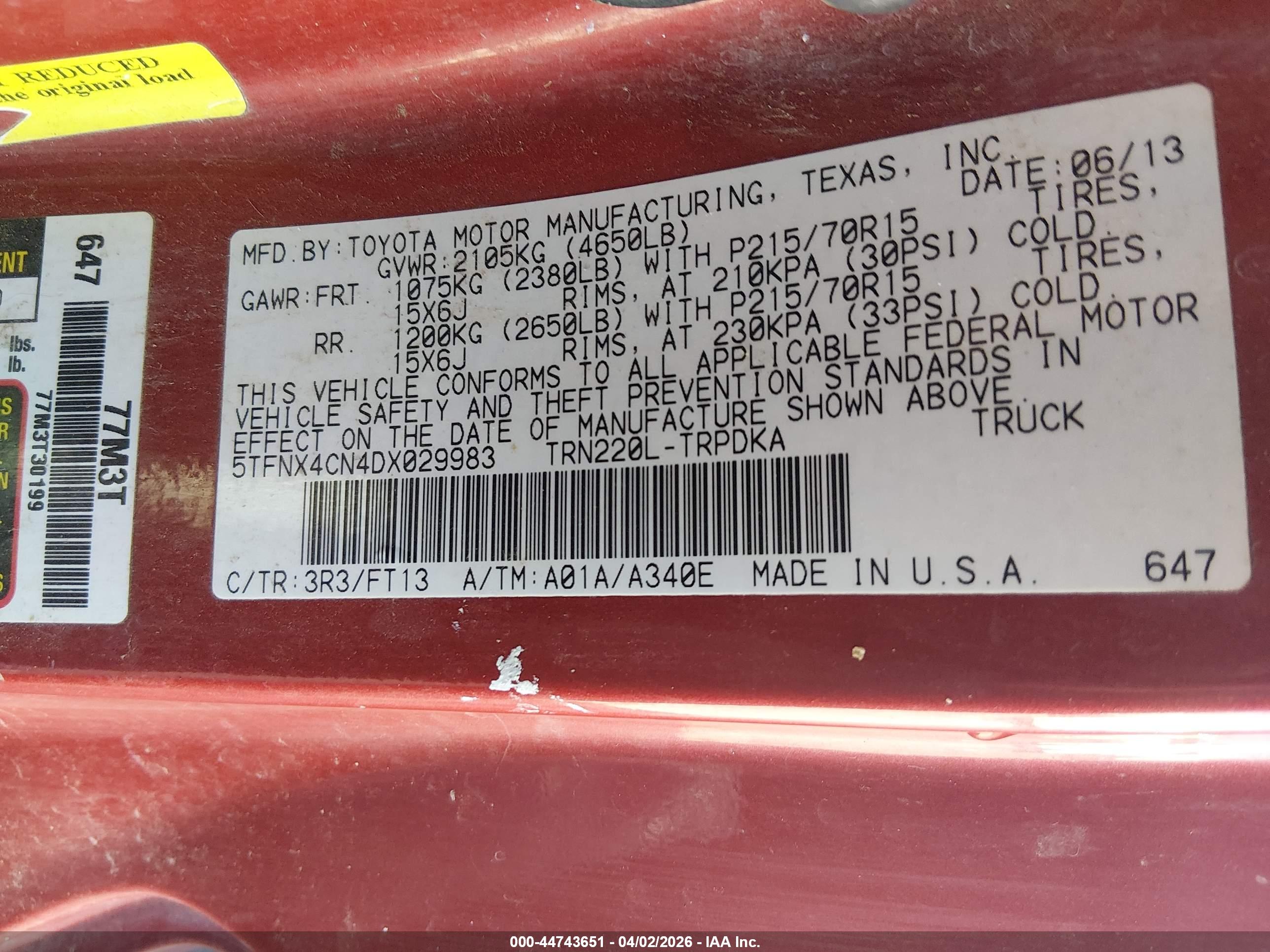 TOYOTA TACOMA image 9