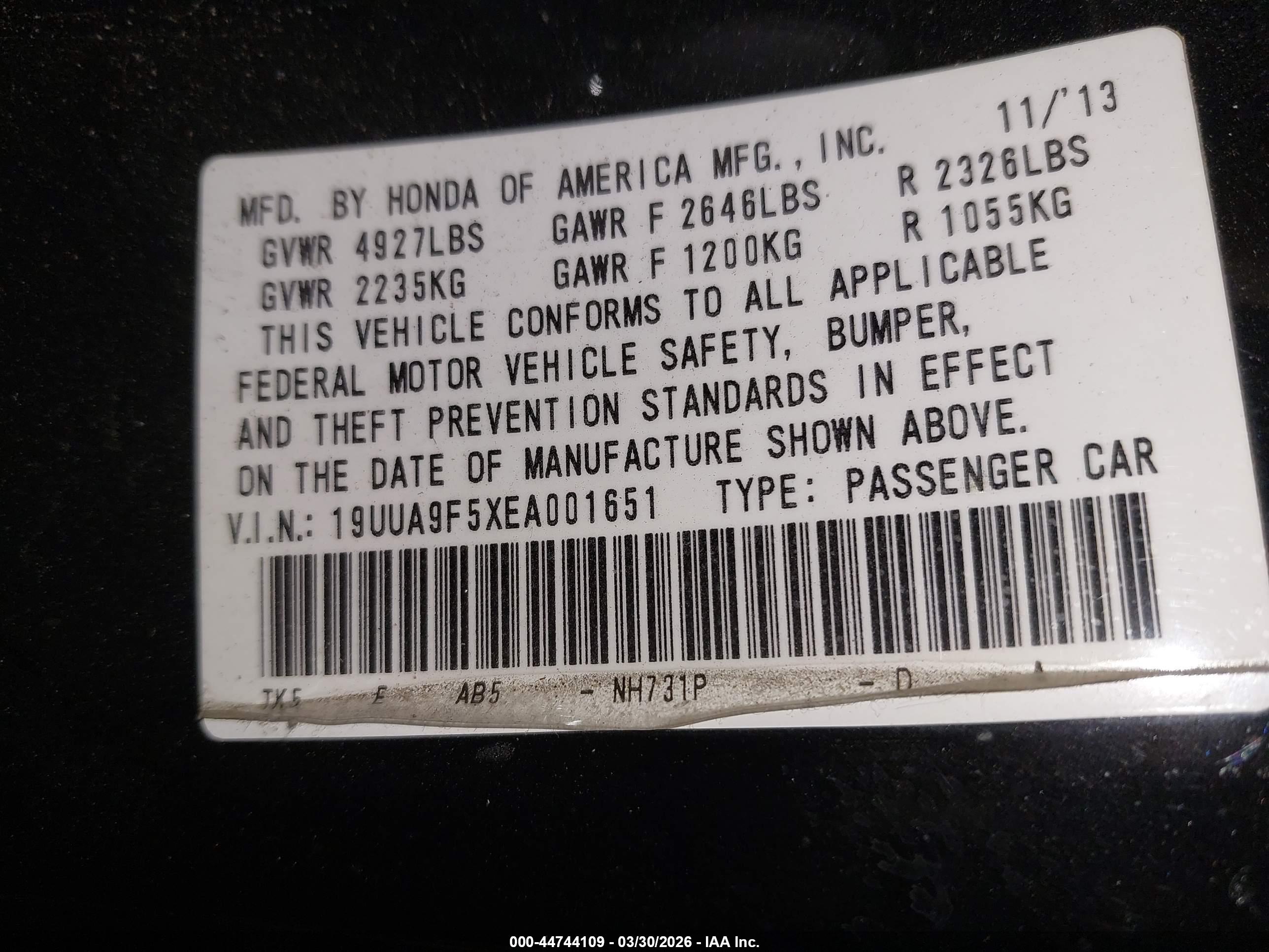 ACURA TL image 9