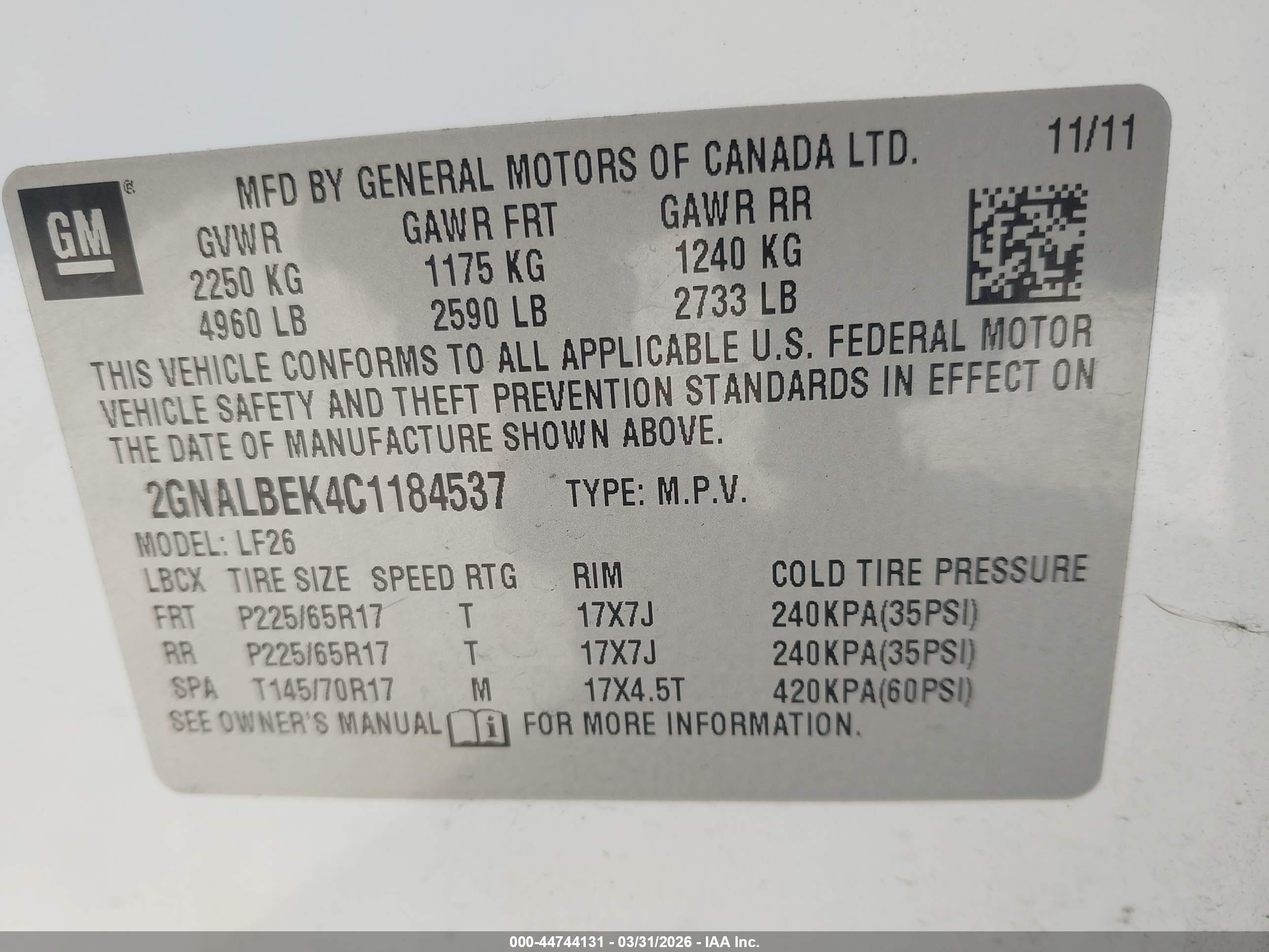 CHEVROLET EQUINOX image 9