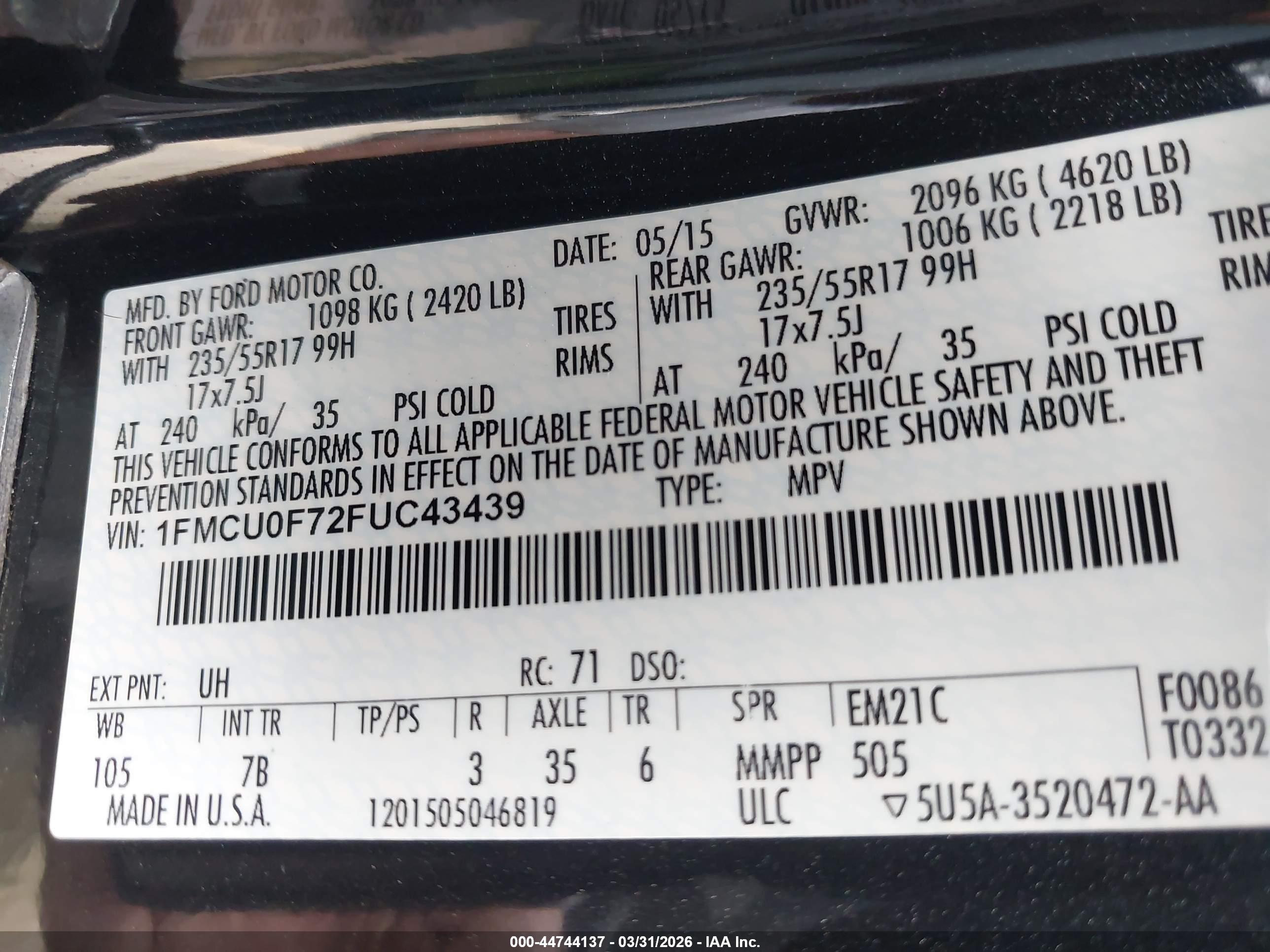 FORD ESCAPE image 9